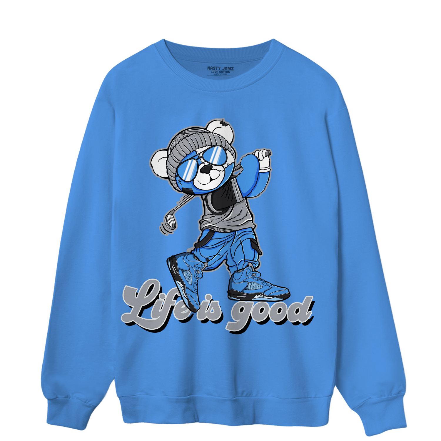 University Blue 5s Sweatshirt Match BER Like Golf - NastyJamz