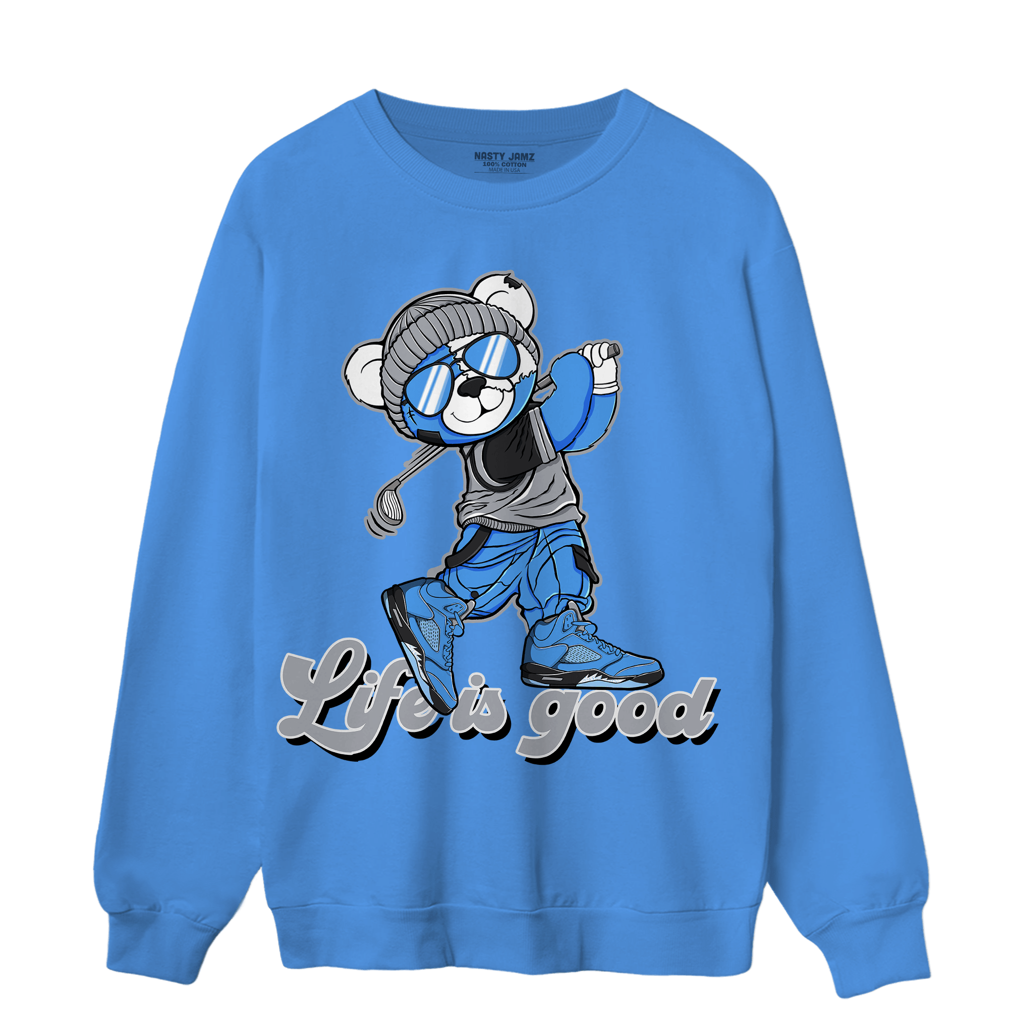University Blue 5s Sweatshirt Match BER Like Golf - NastyJamz