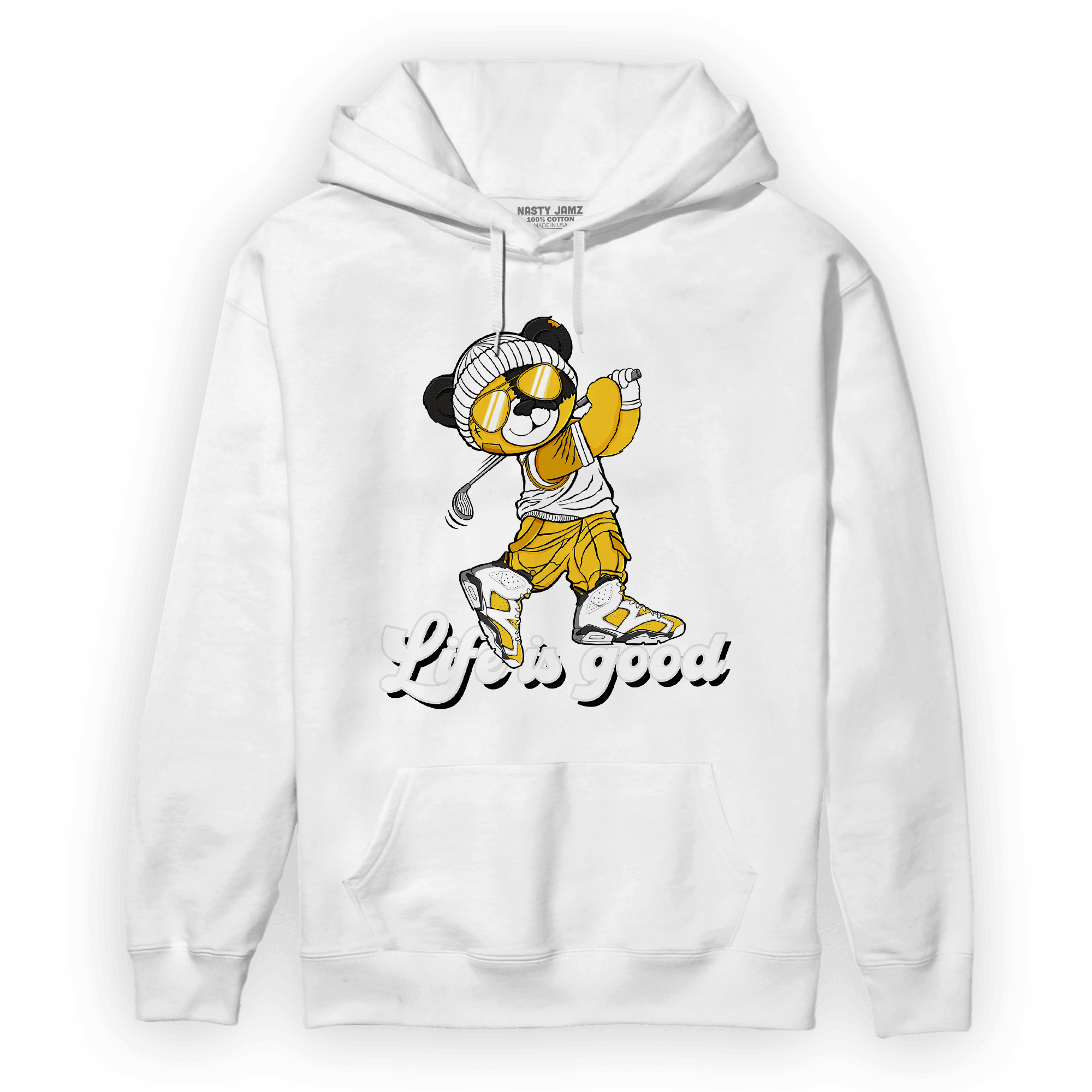 Yellow Ochre 6s Hoodie Match BER Like Golf - NastyJamz