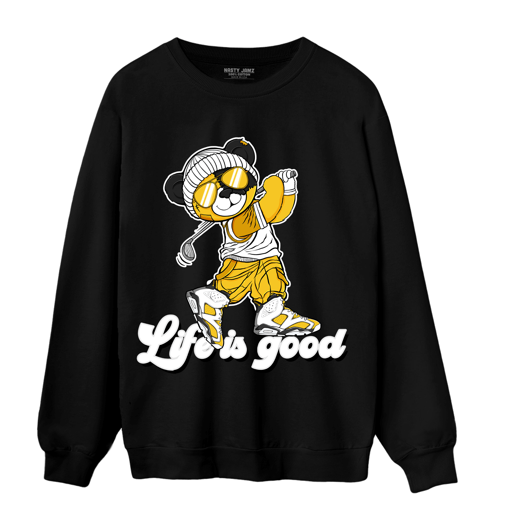 Yellow Ochre 6s Sweatshirt Match BER Like Golf - NastyJamz