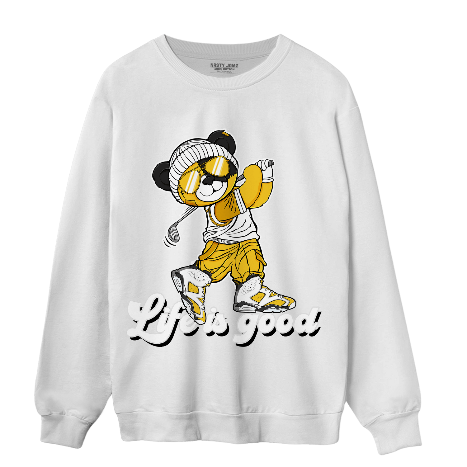 Yellow Ochre 6s Sweatshirt Match BER Like Golf - NastyJamz