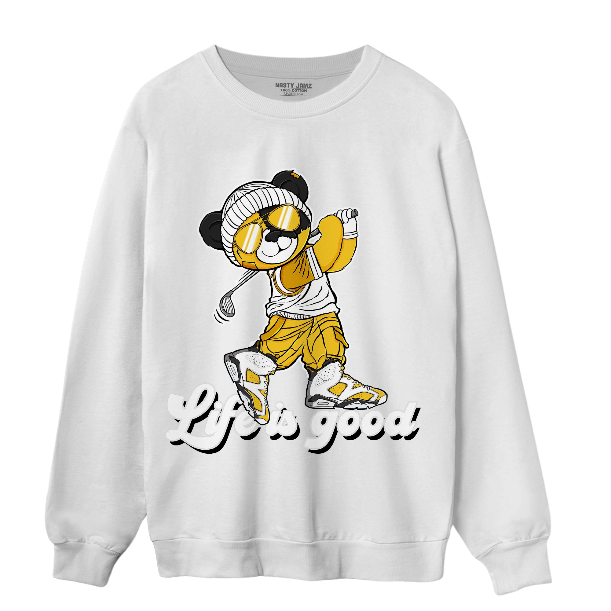 Yellow Ochre 6s Sweatshirt Match BER Like Golf - NastyJamz