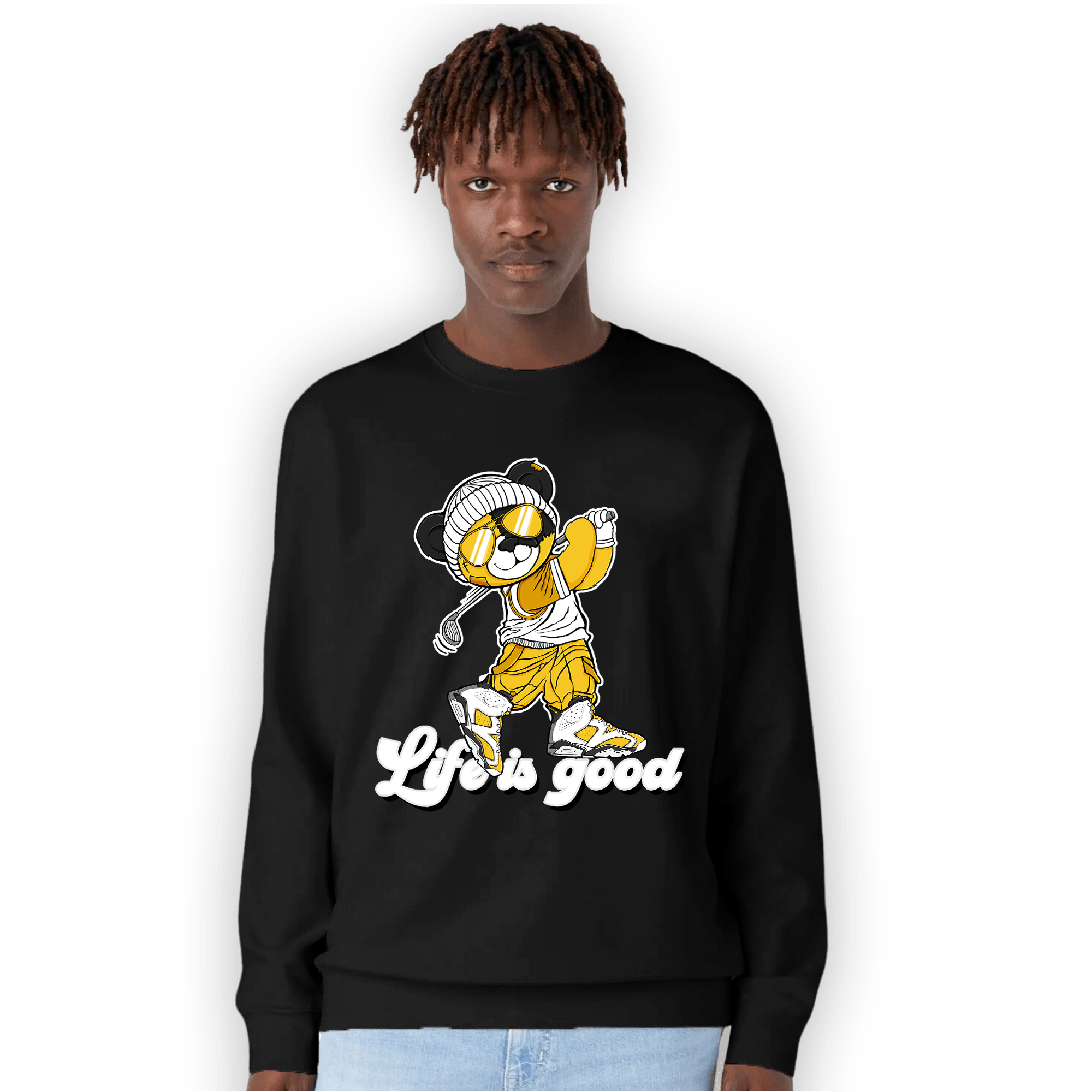 Yellow Ochre 6s Sweatshirt Match BER Like Golf - NastyJamz