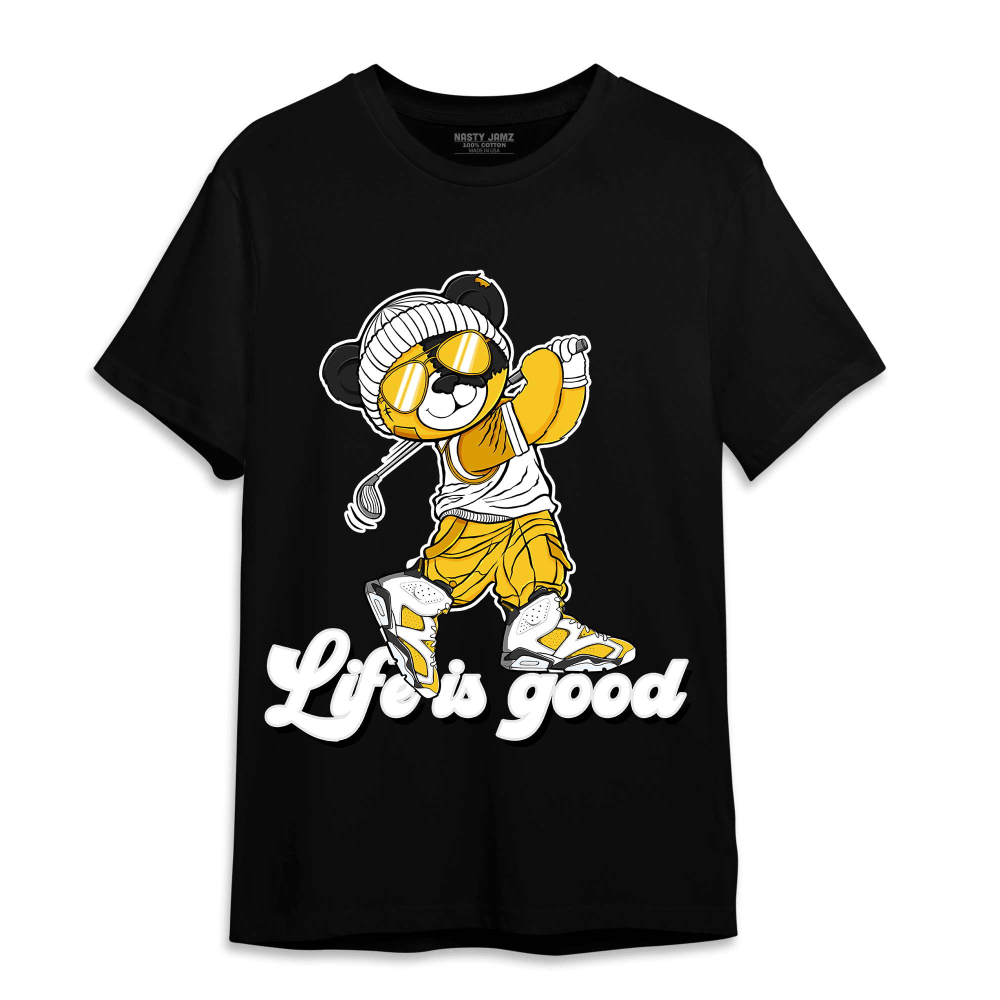 Yellow Ochre 6s T Shirt Match BER Like Golf - NastyJamz