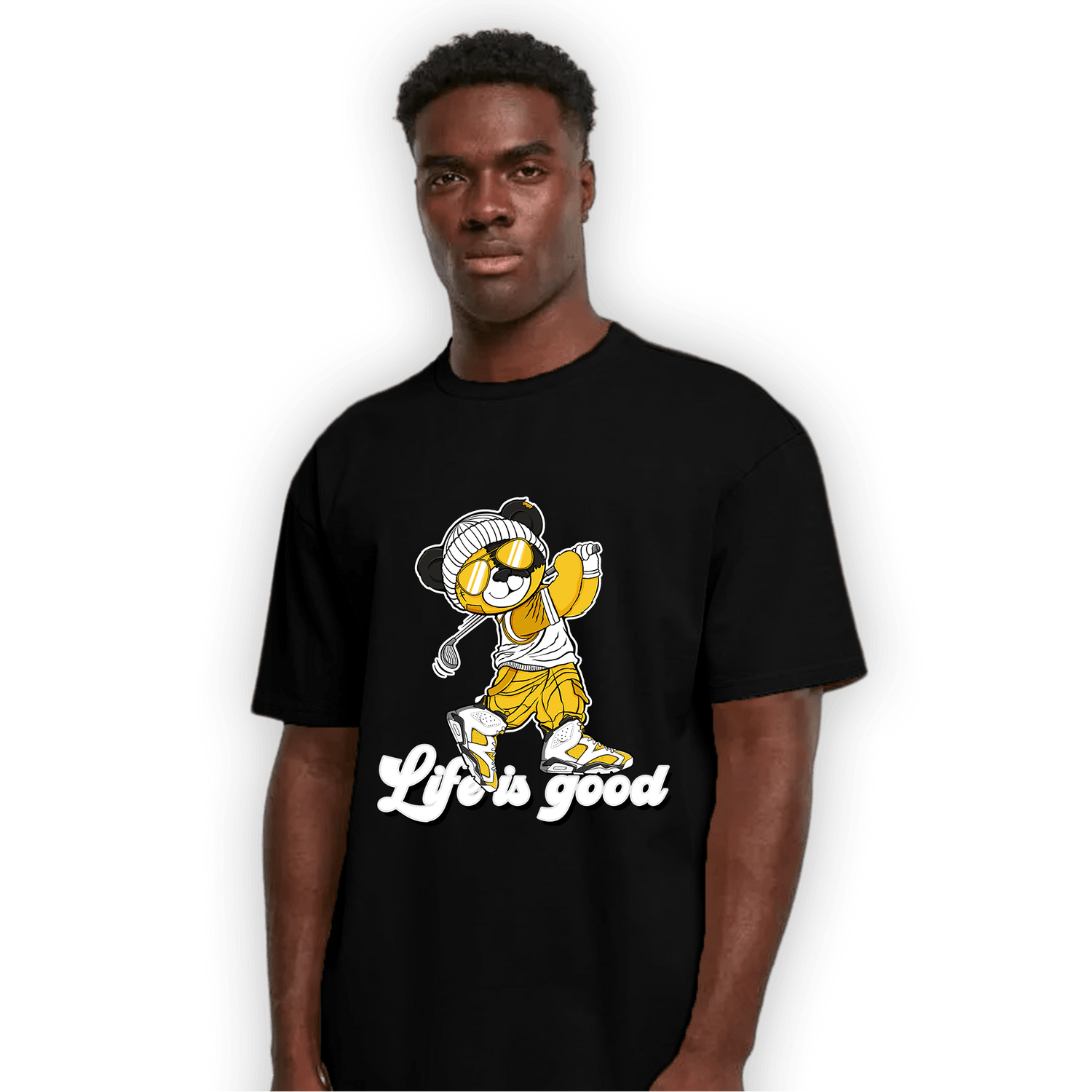 Yellow Ochre 6s T Shirt Match BER Like Golf - NastyJamz