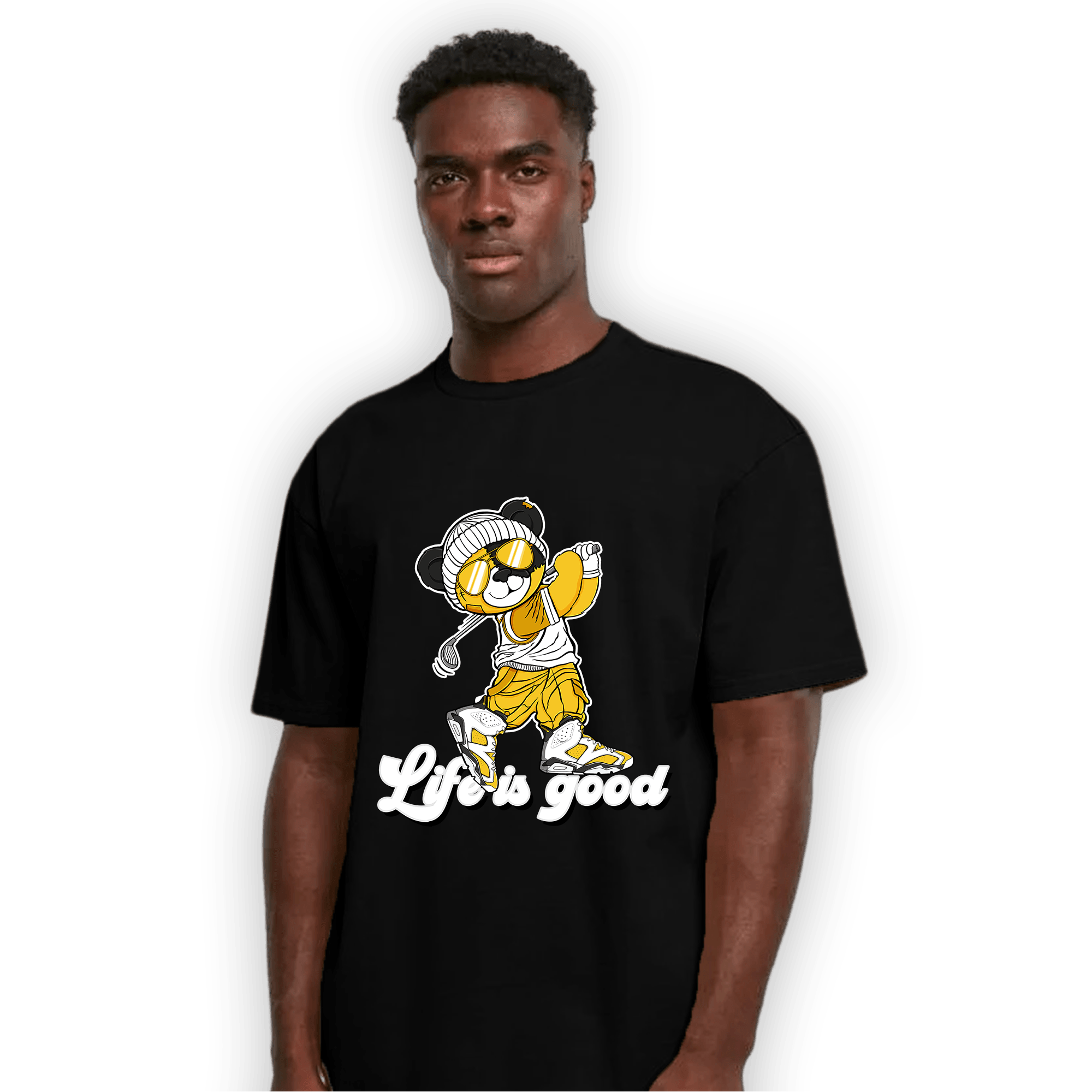 Yellow Ochre 6s T Shirt Match BER Like Golf - NastyJamz