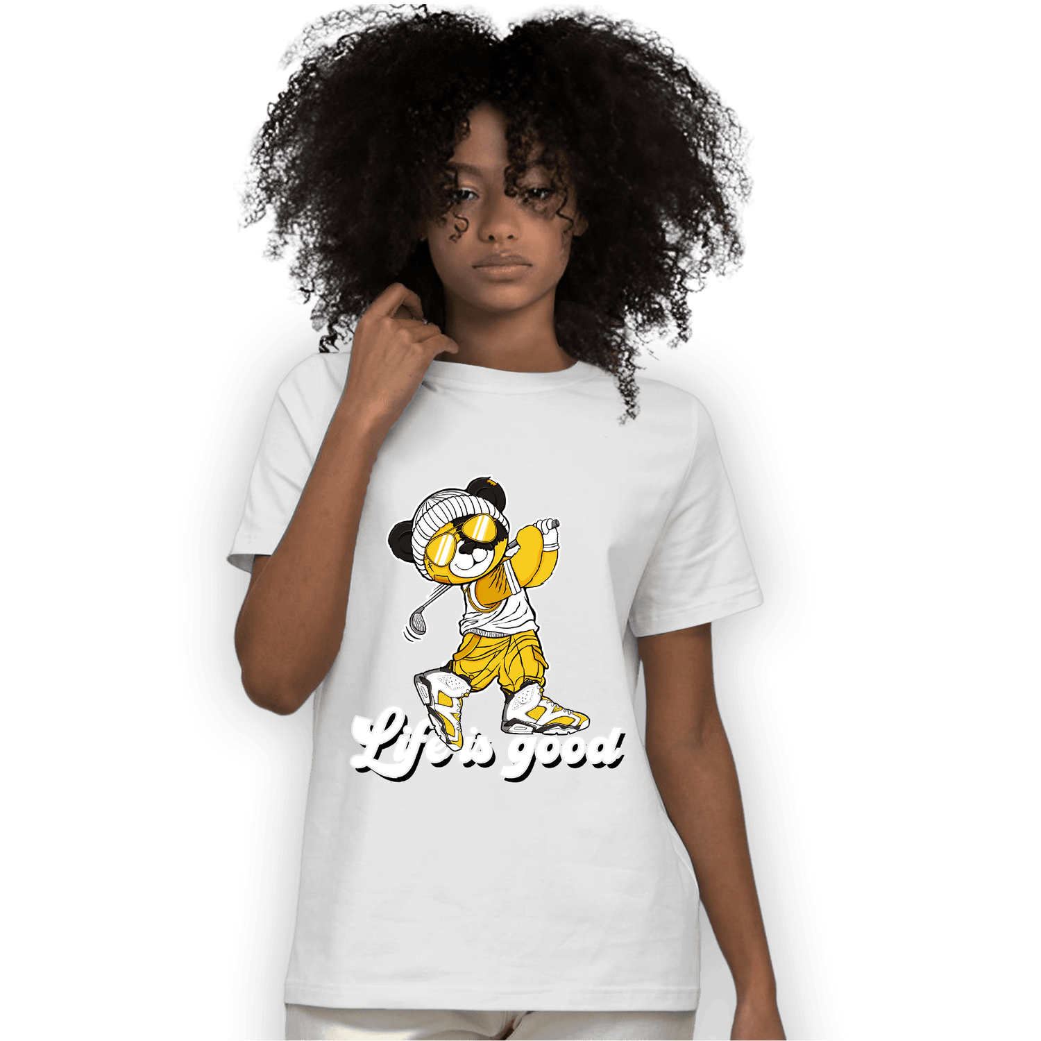 Yellow Ochre 6s T Shirt Match BER Like Golf - NastyJamz