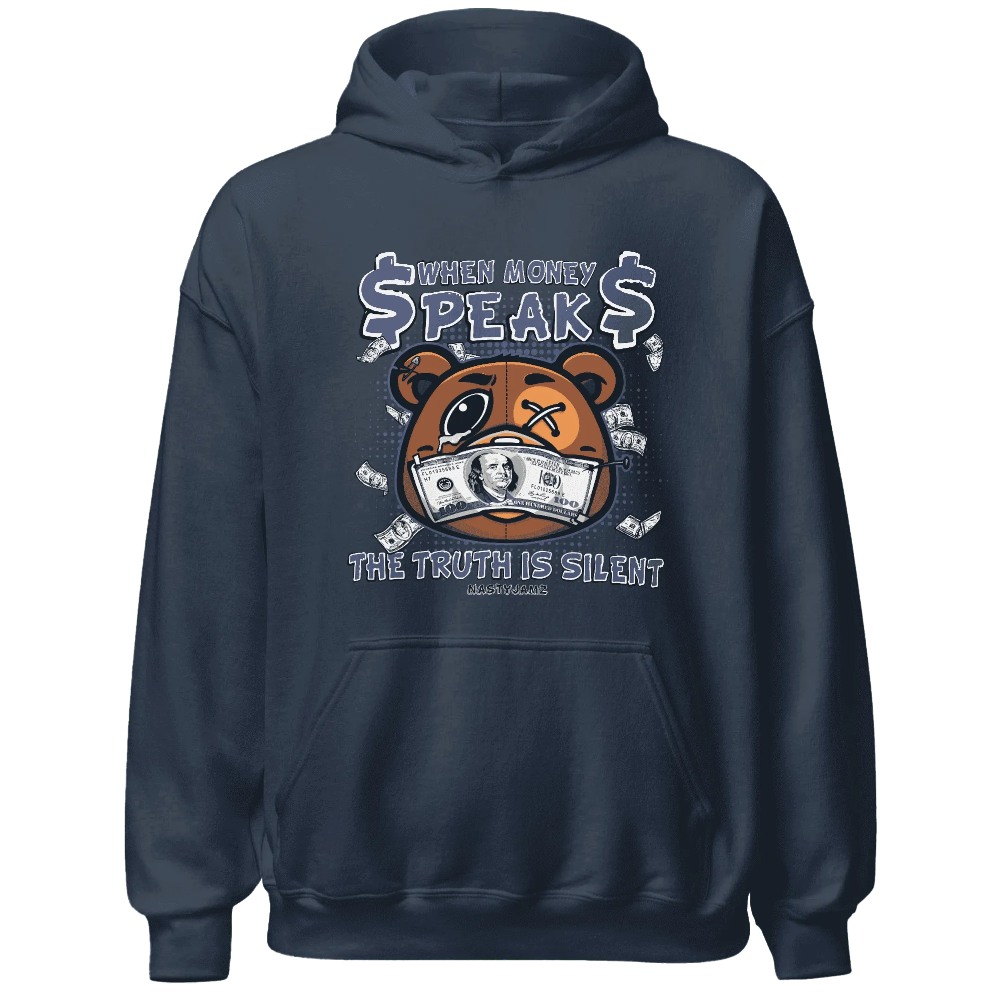 Low-Diffused-Blue-11s-Hoodie-Match-BER-Money-Speaks-Truth-Silent