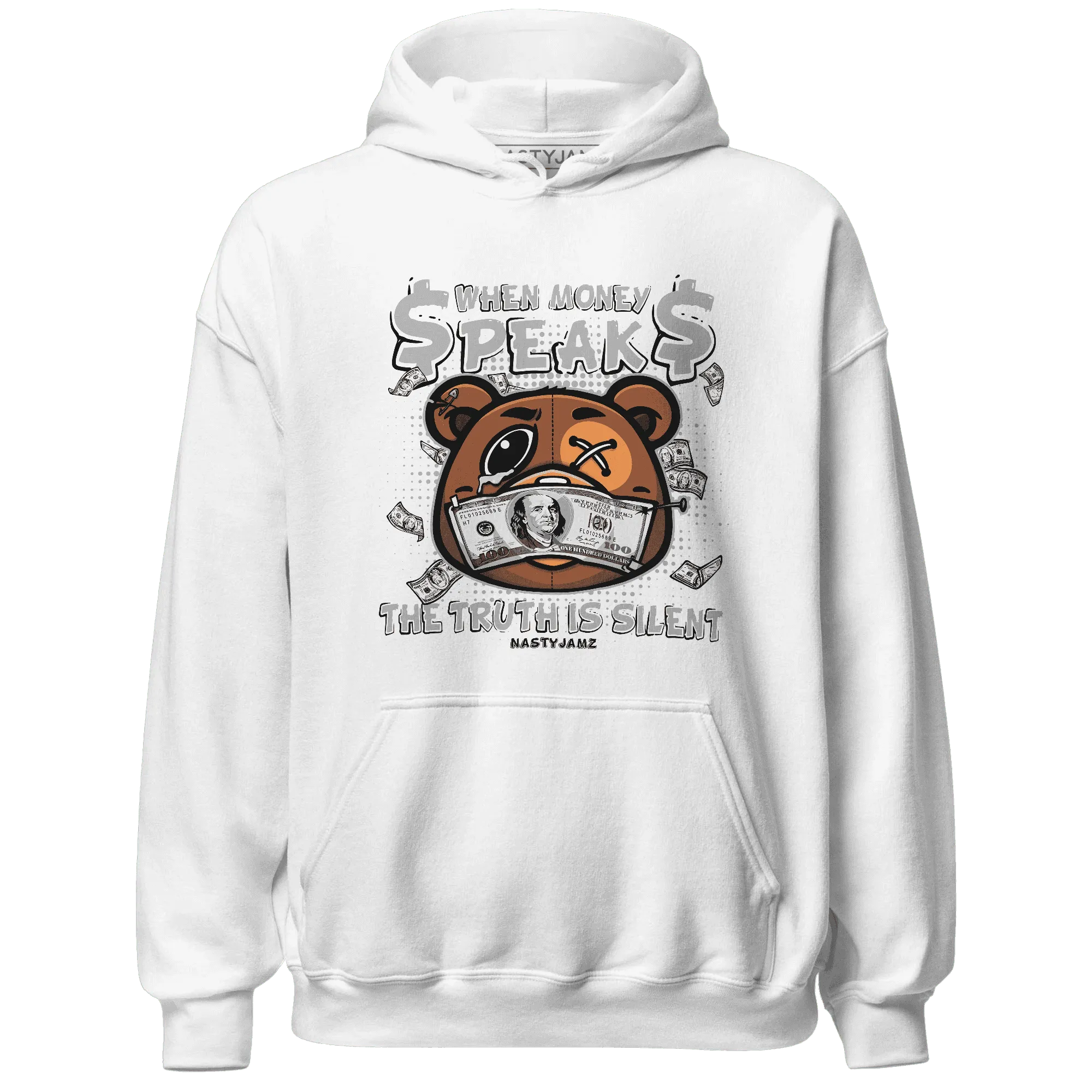 Wolf-Grey-1s-Hoodie-Match-BER-Money-Speaks-Truth-Silent
