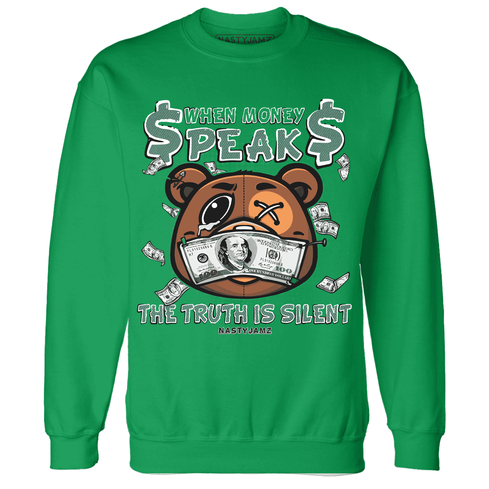 Nina CN Abney 3s Sweatshirt Match BER Money Speaks Truth Silent - NastyJamz