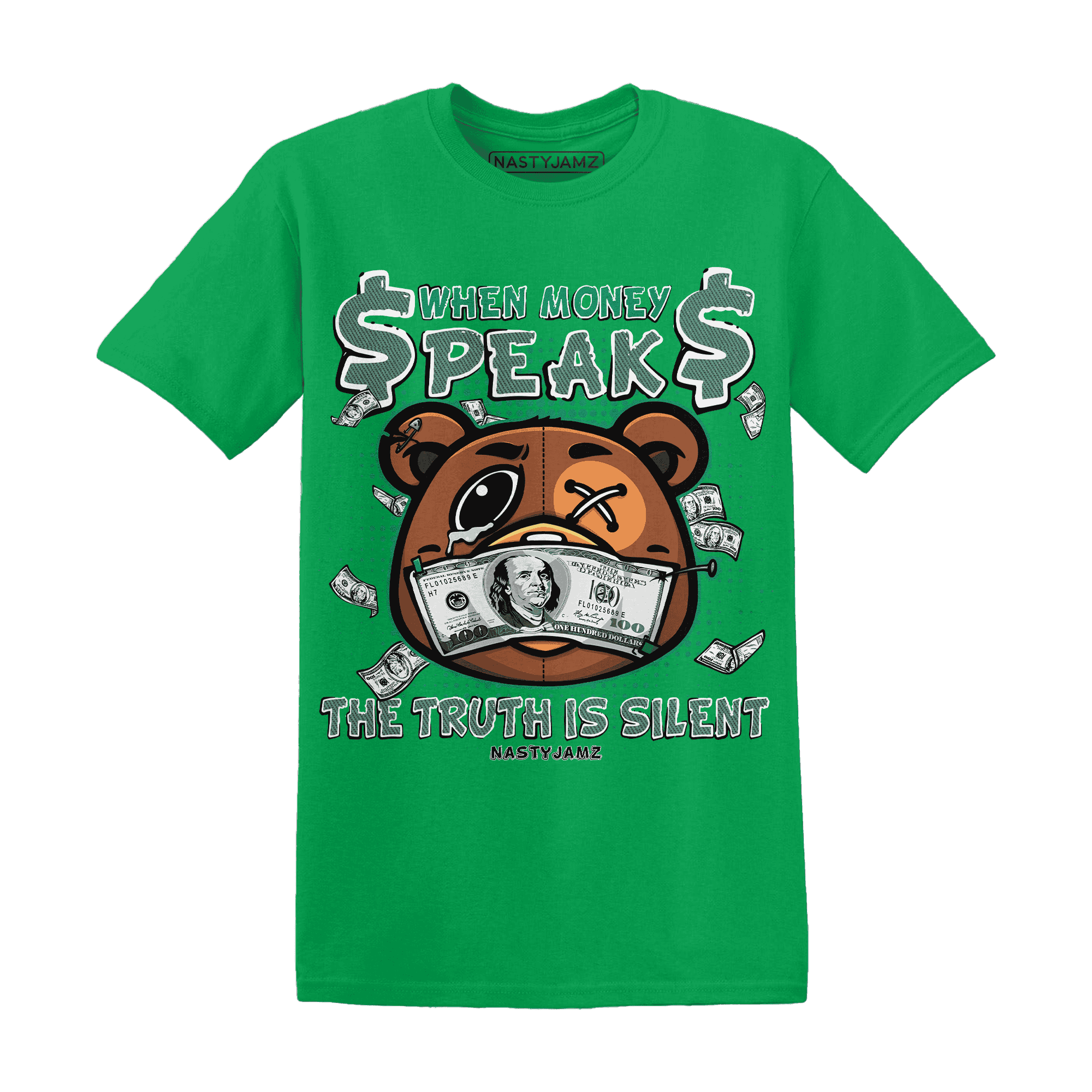 Nina CN Abney 3s T Shirt Match BER Money Speaks Truth Silent - NastyJamz