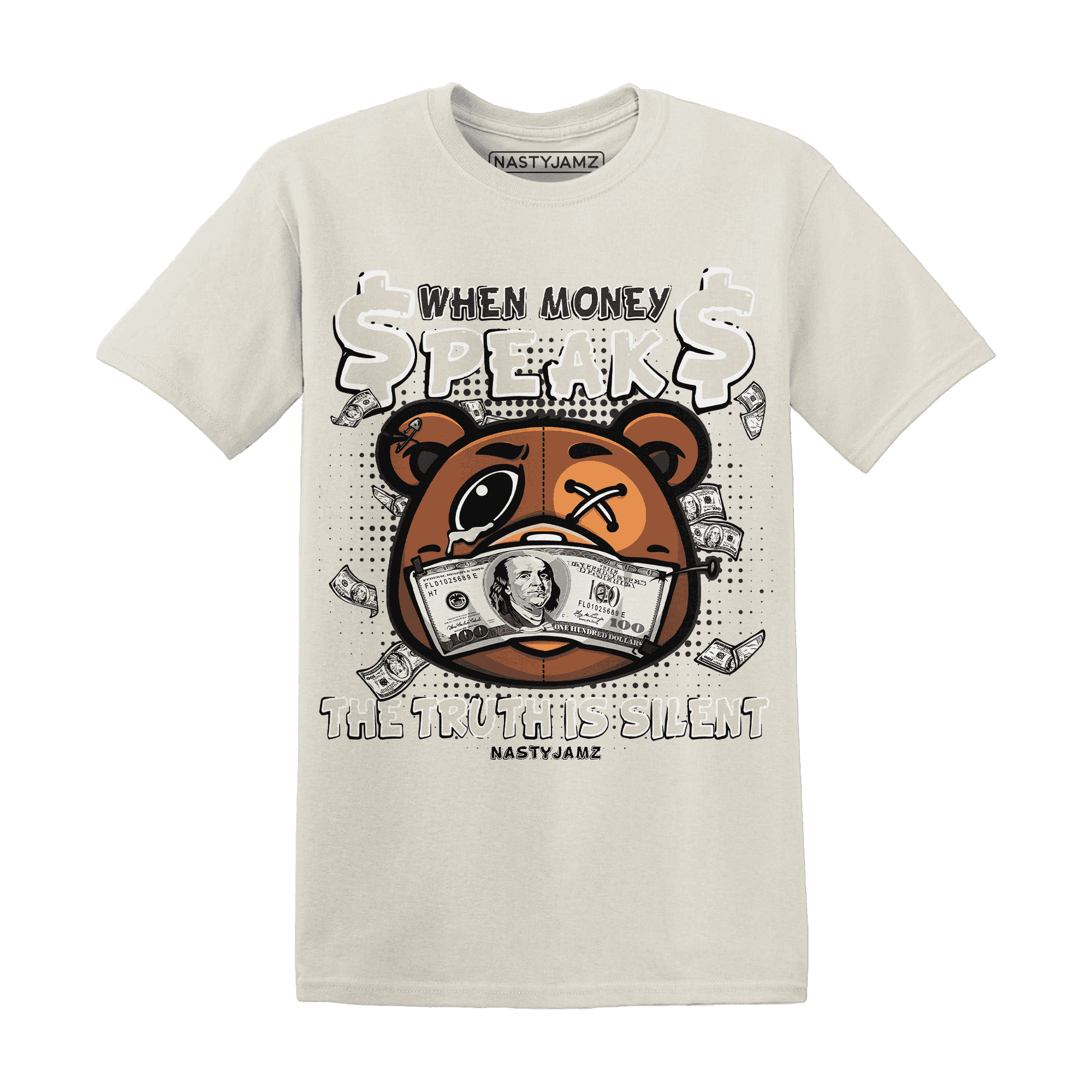 Quaiii 54 3s T Shirt Match BER Money Speaks Truth Silent - NastyJamz