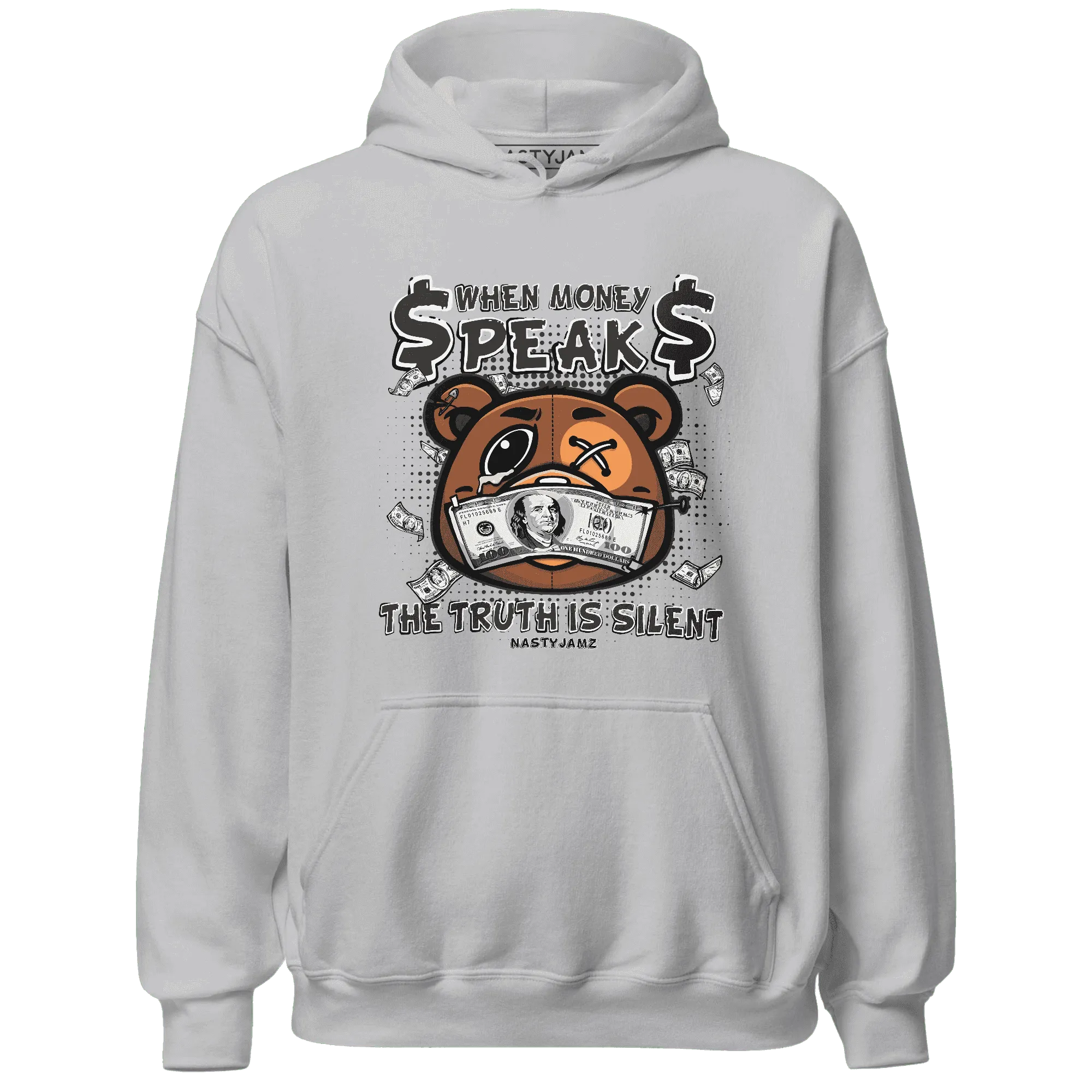 White-Thunder-4s-Hoodie-Match-BER-Money-Speaks-Truth-Silent