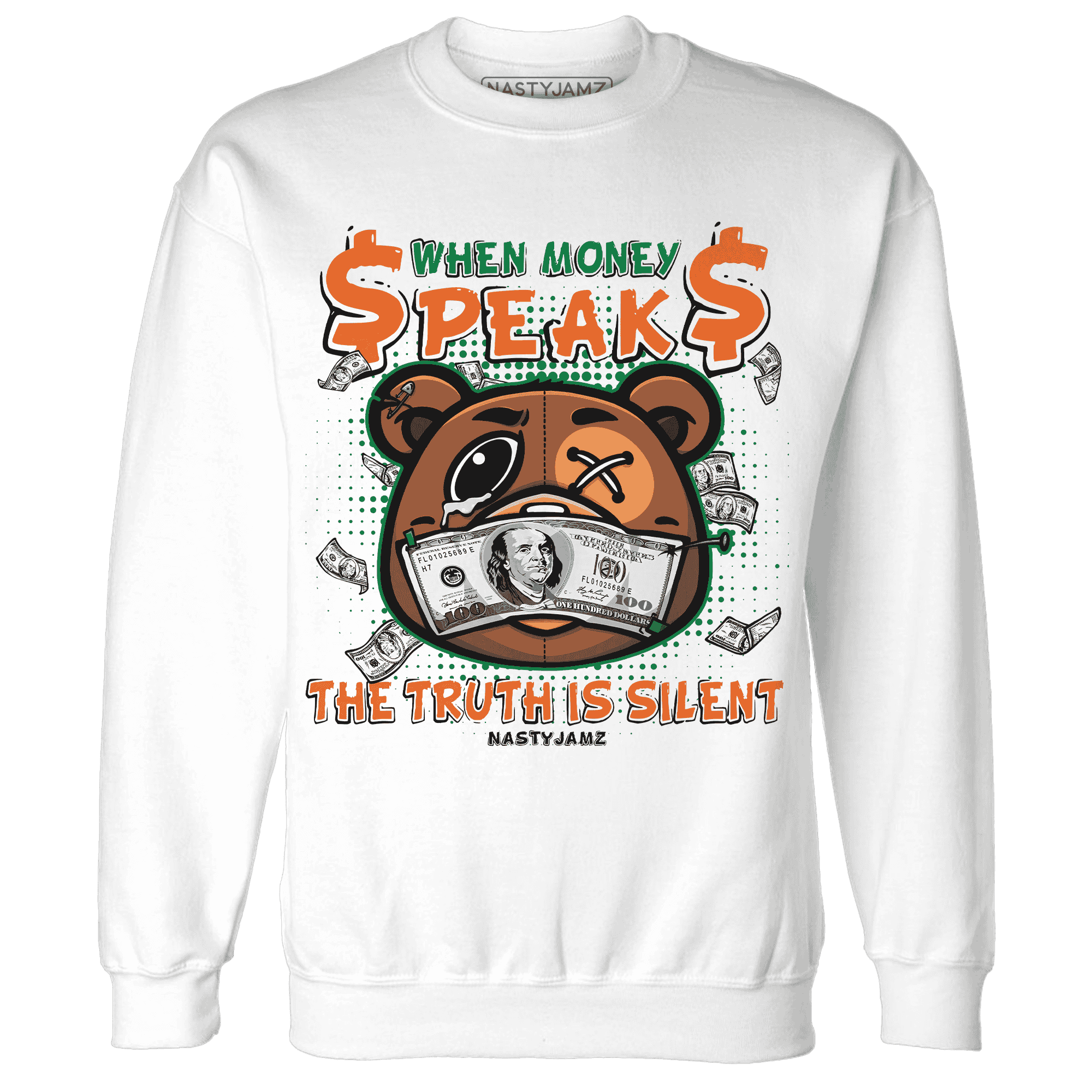 MAM Hurricanes 5s Sweatshirt Match BER Money Speaks Truth Silent - NastyJamz