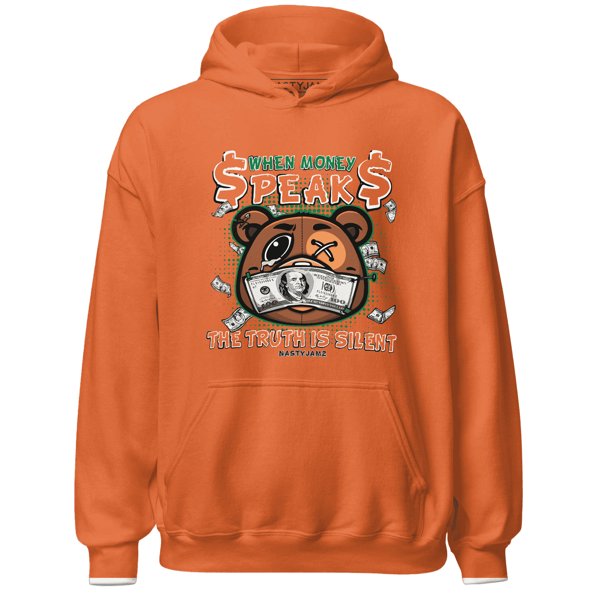 MAM Hurricanes 5s Hoodie Match BER Money Speaks Truth Silent - NastyJamz