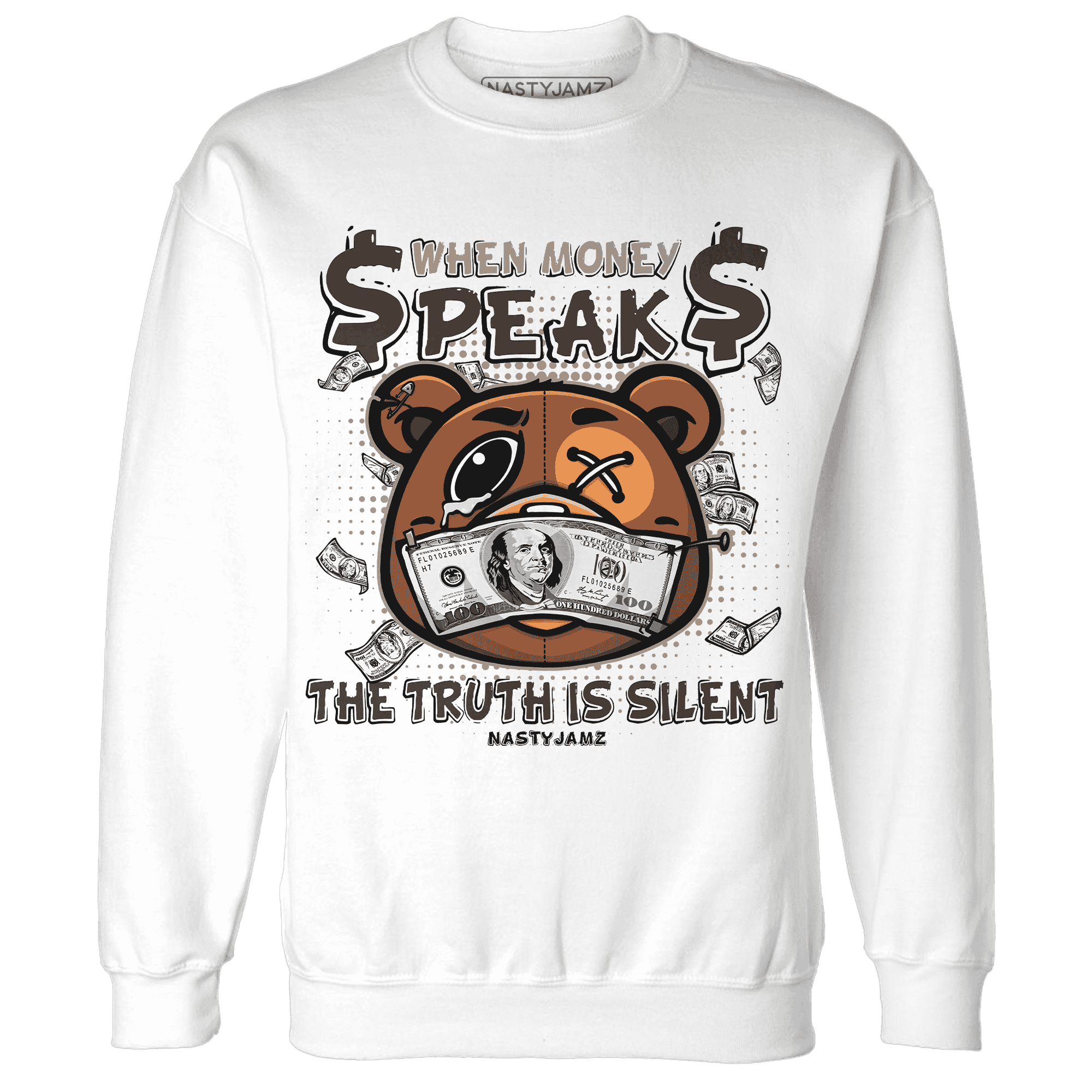 Dunk Low Baroque Brown Sweatshirt Match BER Money Speaks Truth Silent - NastyJamz