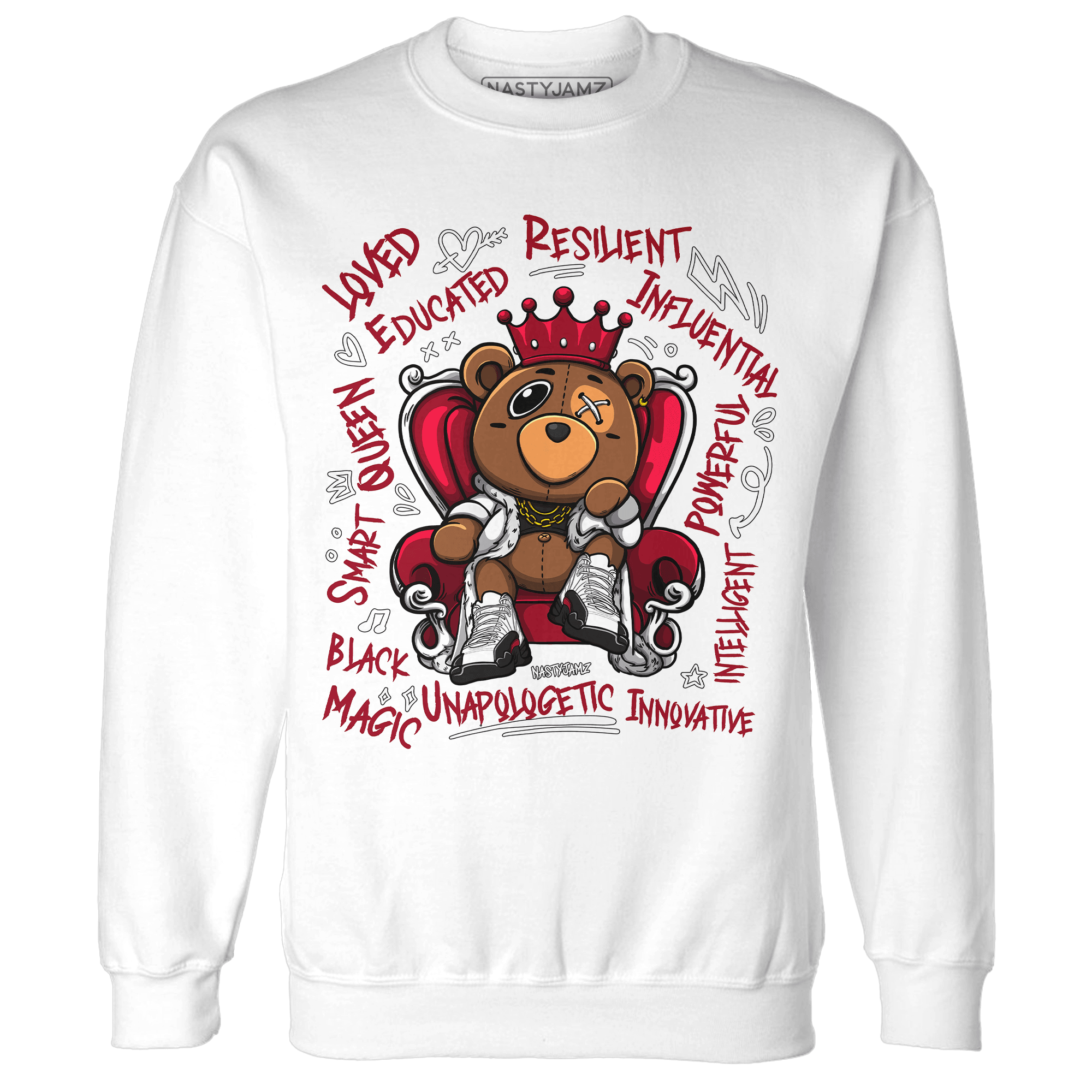 Retro Red Taxi 12s Sweatshirt Match BER Self Definition - NastyJamz