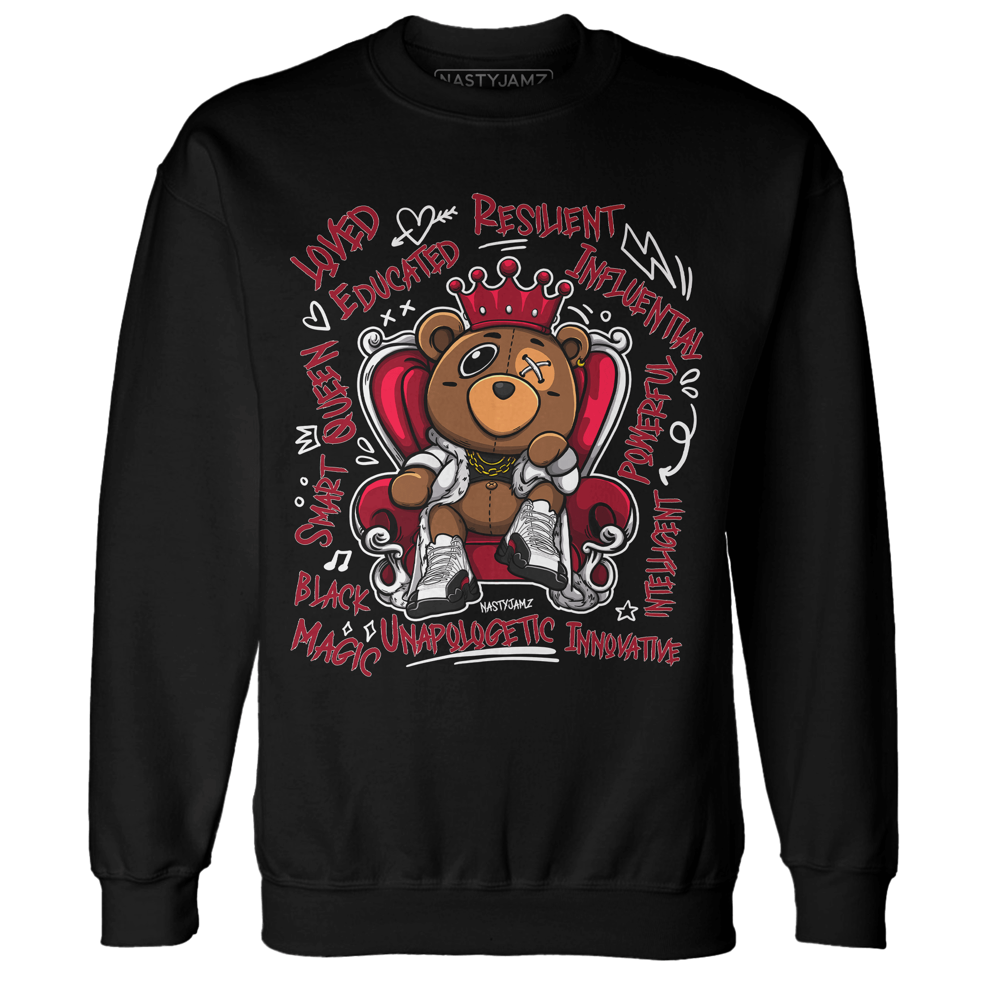 Retro Red Taxi 12s Sweatshirt Match BER Self Definition - NastyJamz