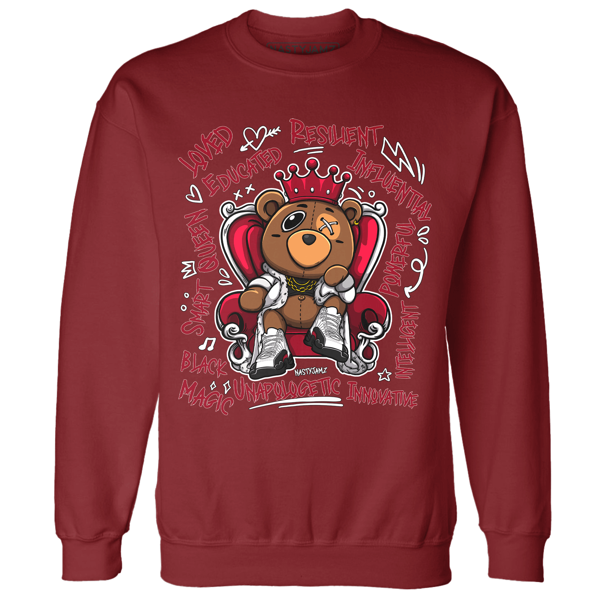 Retro Red Taxi 12s Sweatshirt Match BER Self Definition - NastyJamz