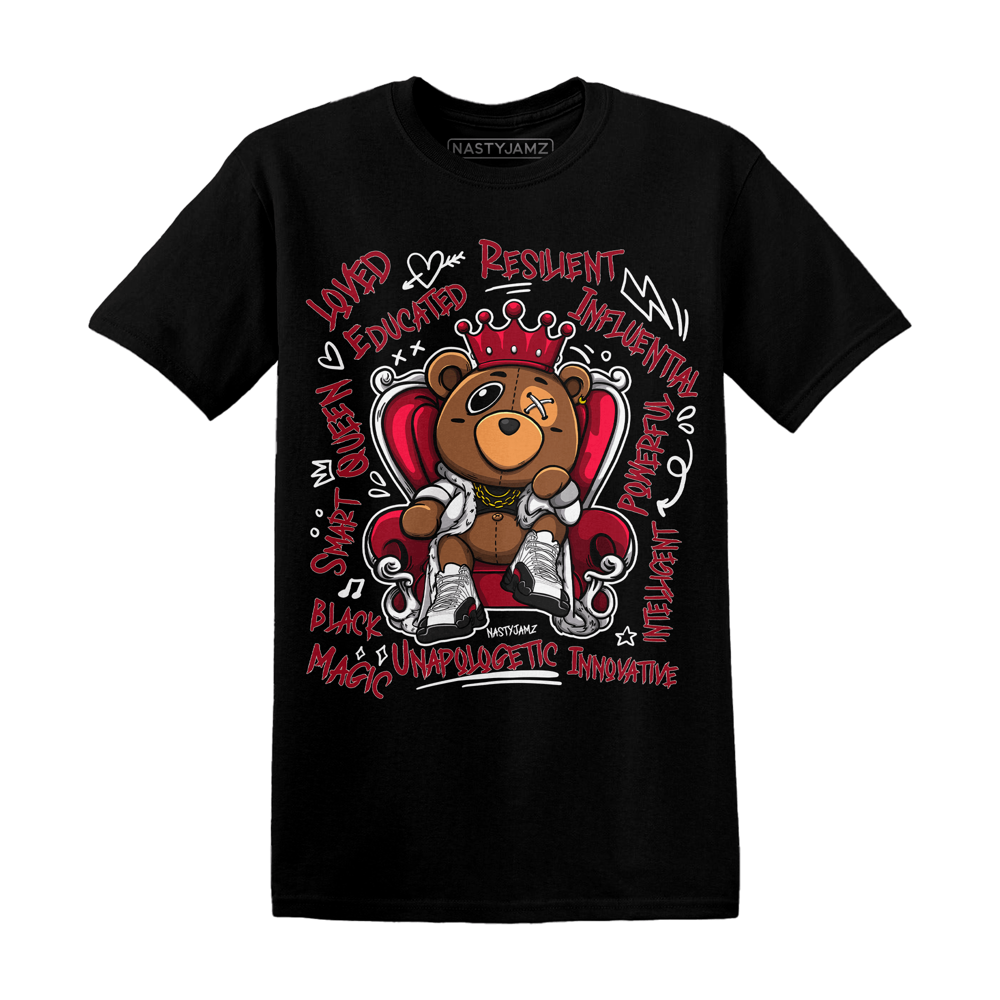Retro Red Taxi 12s T Shirt Match BER Self Definition - NastyJamz