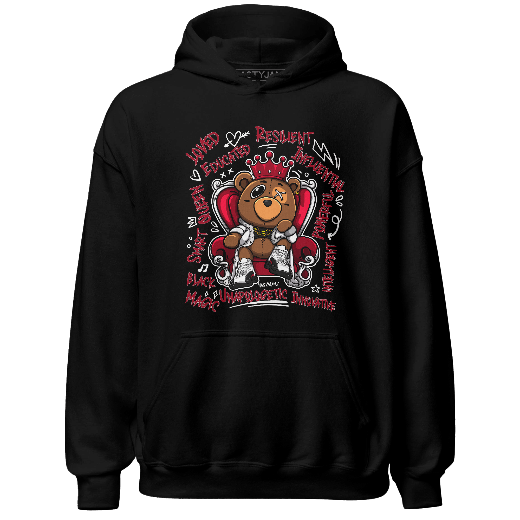 Retro Red Taxi 12s Hoodie Match BER Self Definition - NastyJamz
