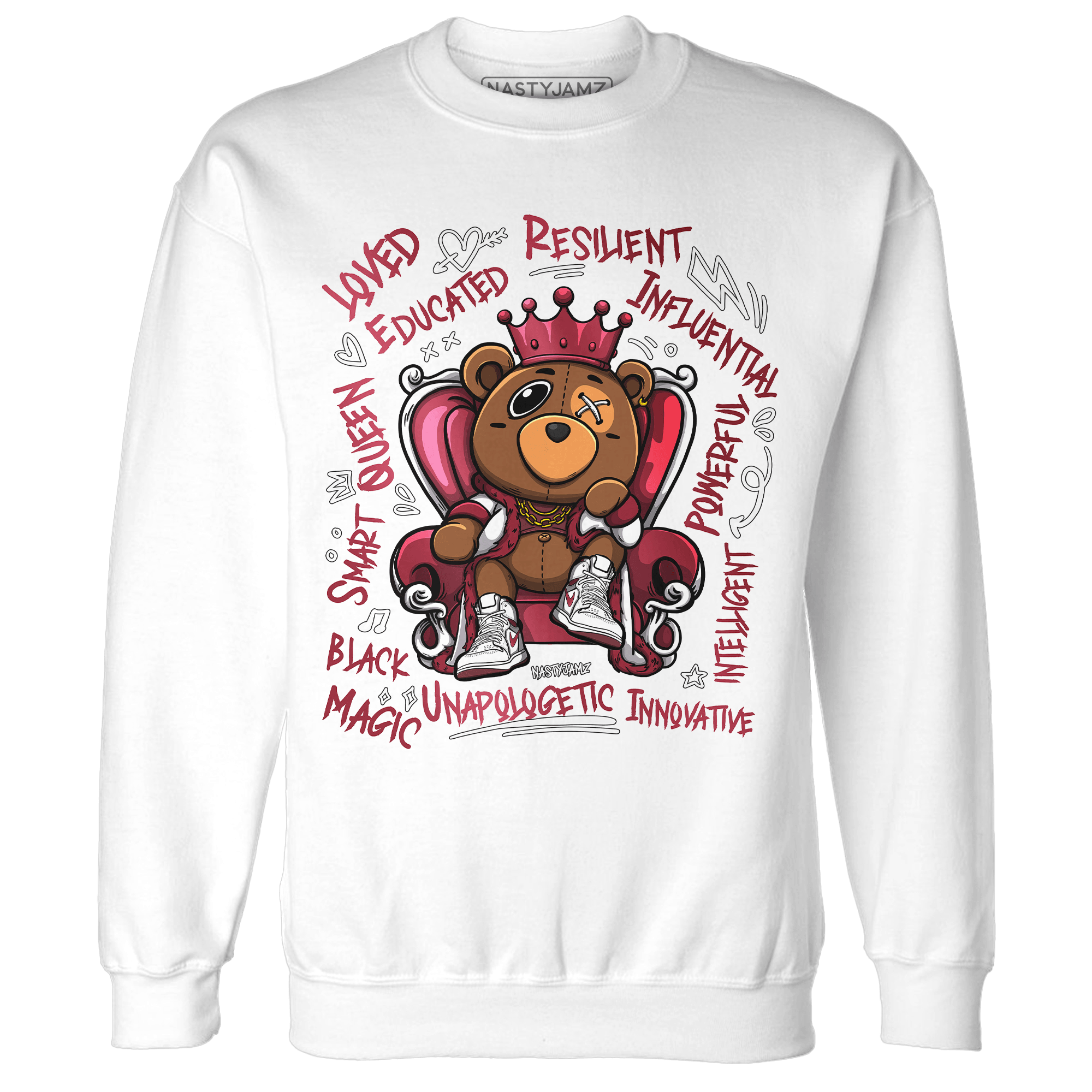 High 85 Metallic Burgundy 1s Sweatshirt Match BER Self Definition - NastyJamz