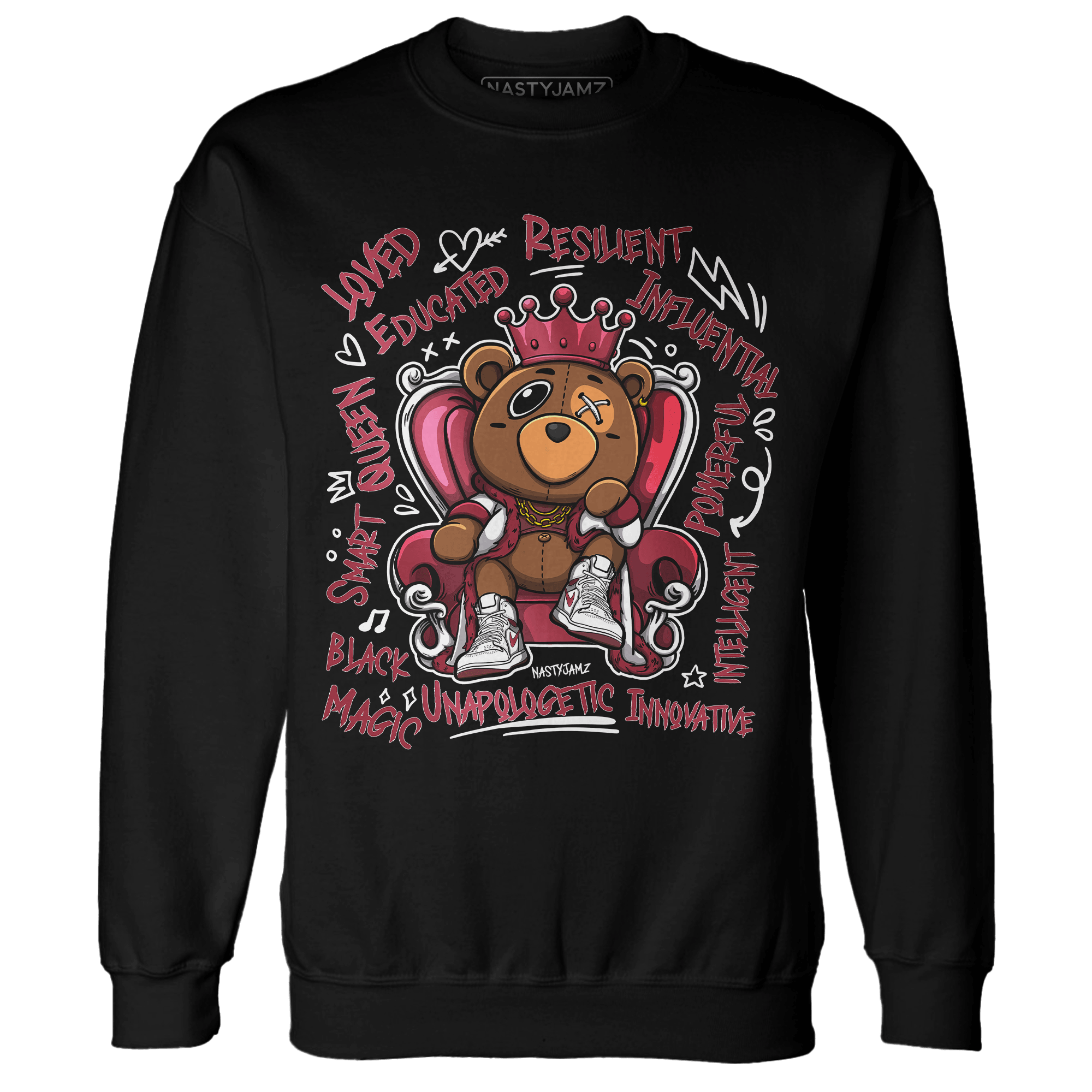 High 85 Metallic Burgundy 1s Sweatshirt Match BER Self Definition - NastyJamz