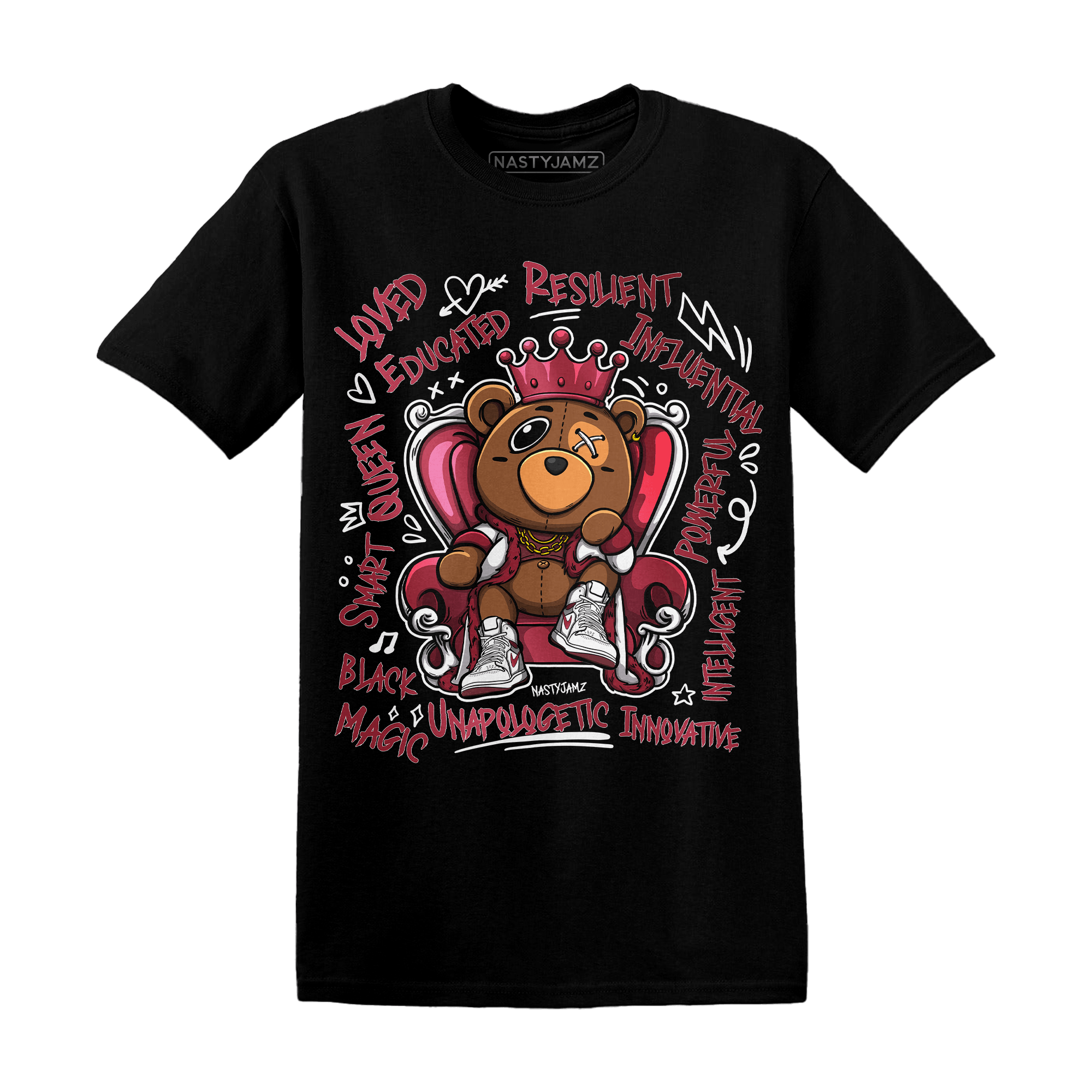 High 85 Metallic Burgundy 1s T Shirt Match BER Self Definition - NastyJamz