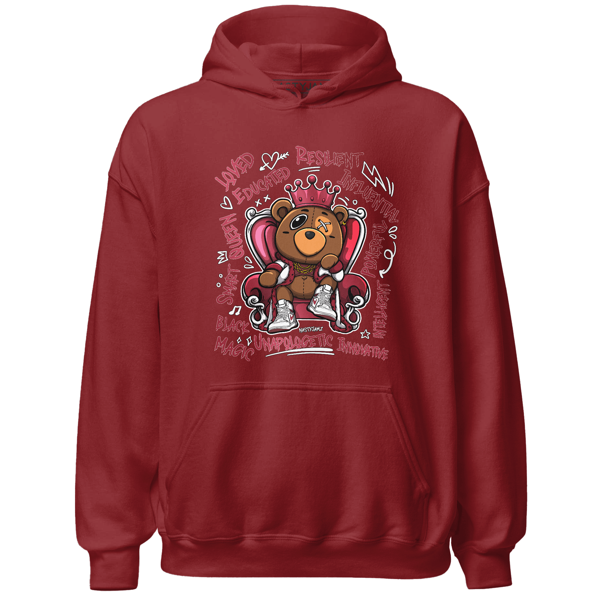 High 85 Metallic Burgundy 1s Hoodie Match BER Self Definition - NastyJamz