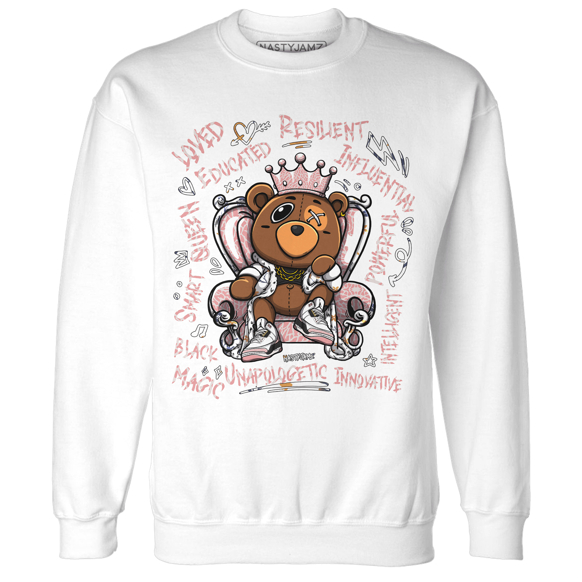 Red Stardust 3s Sweatshirt Match BER Self Definition - NastyJamz