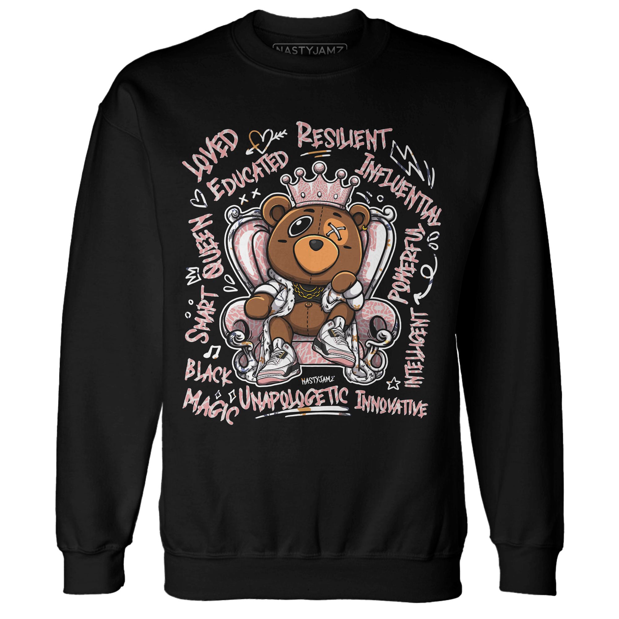 Red Stardust 3s Sweatshirt Match BER Self Definition - NastyJamz