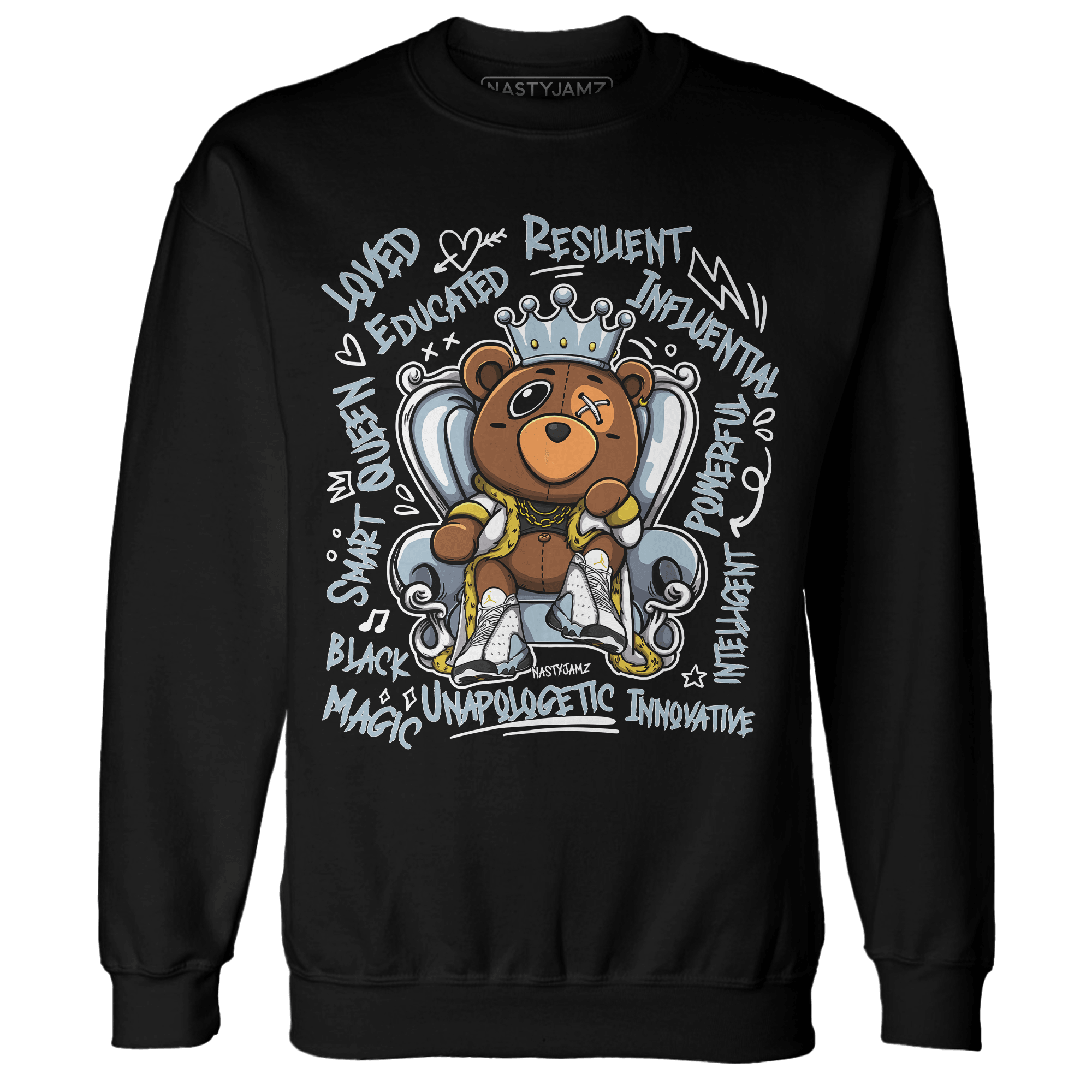 Blue Grey 13s Sweatshirt Match BER Self Definition - NastyJamz