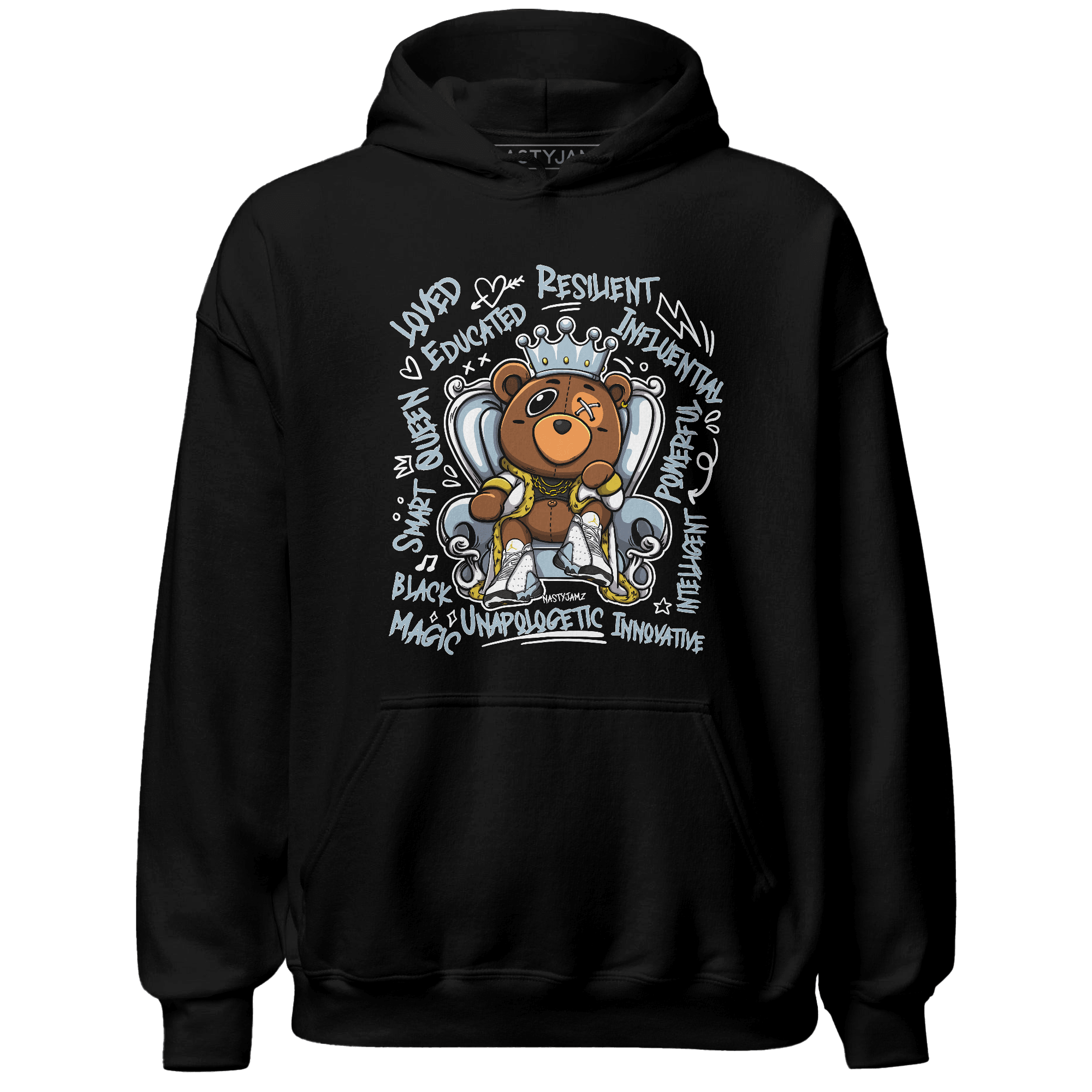 Blue Grey 13s Hoodie Match BER Self Definition - NastyJamz