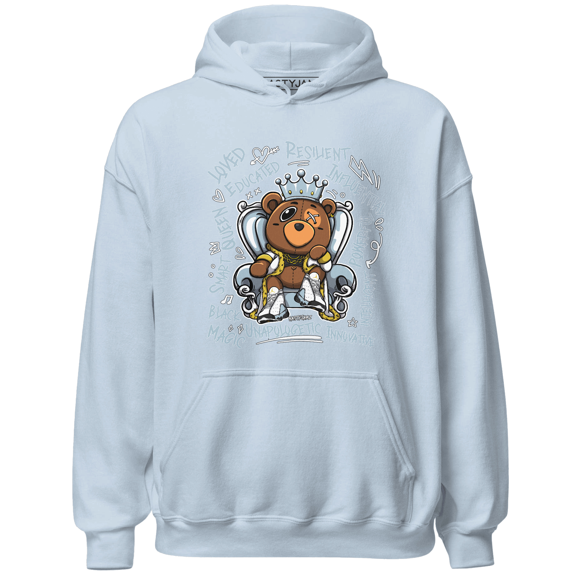 Blue Grey 13s Hoodie Match BER Self Definition - NastyJamz