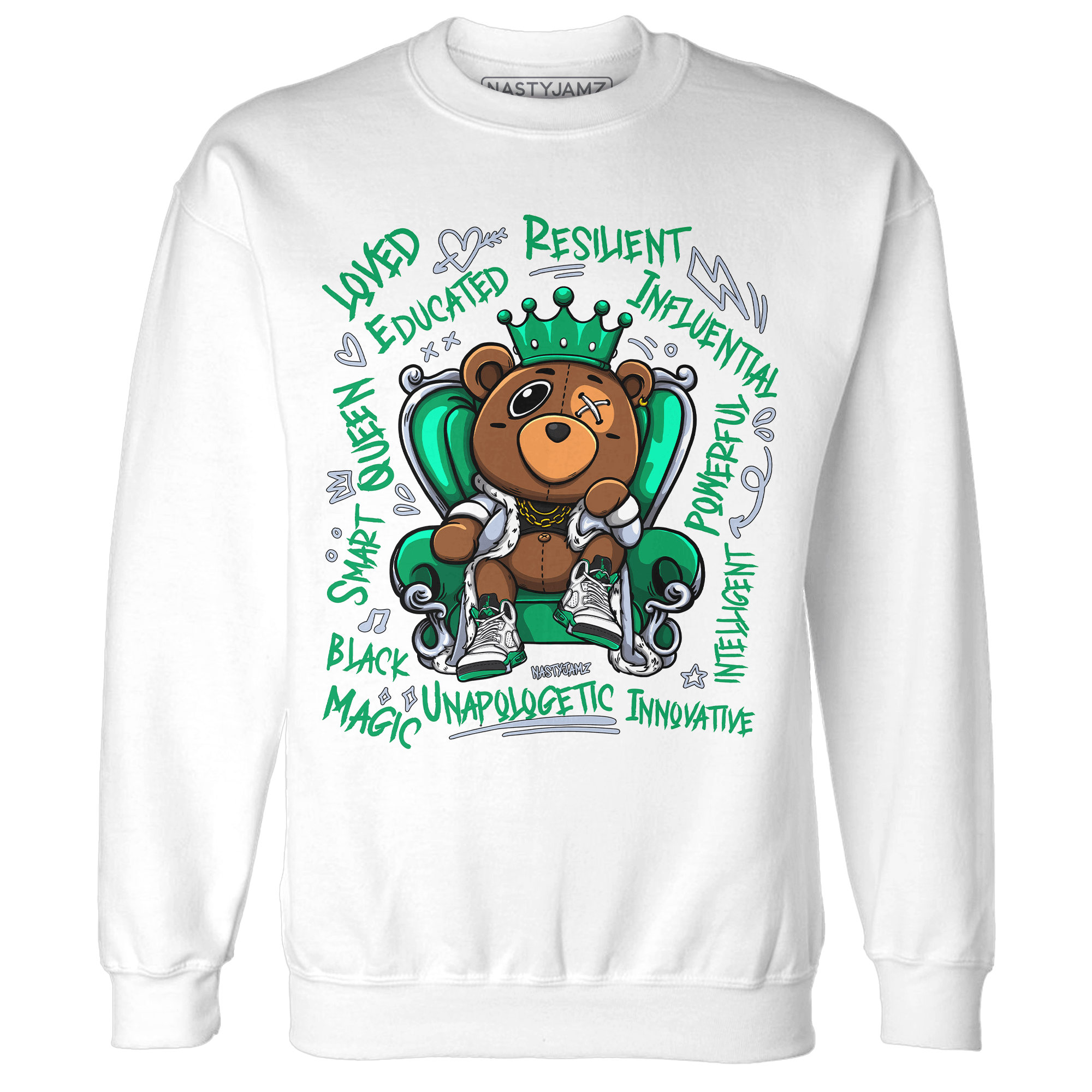 Lucky Green 5s Sweatshirt Match BER Self Definition - NastyJamz