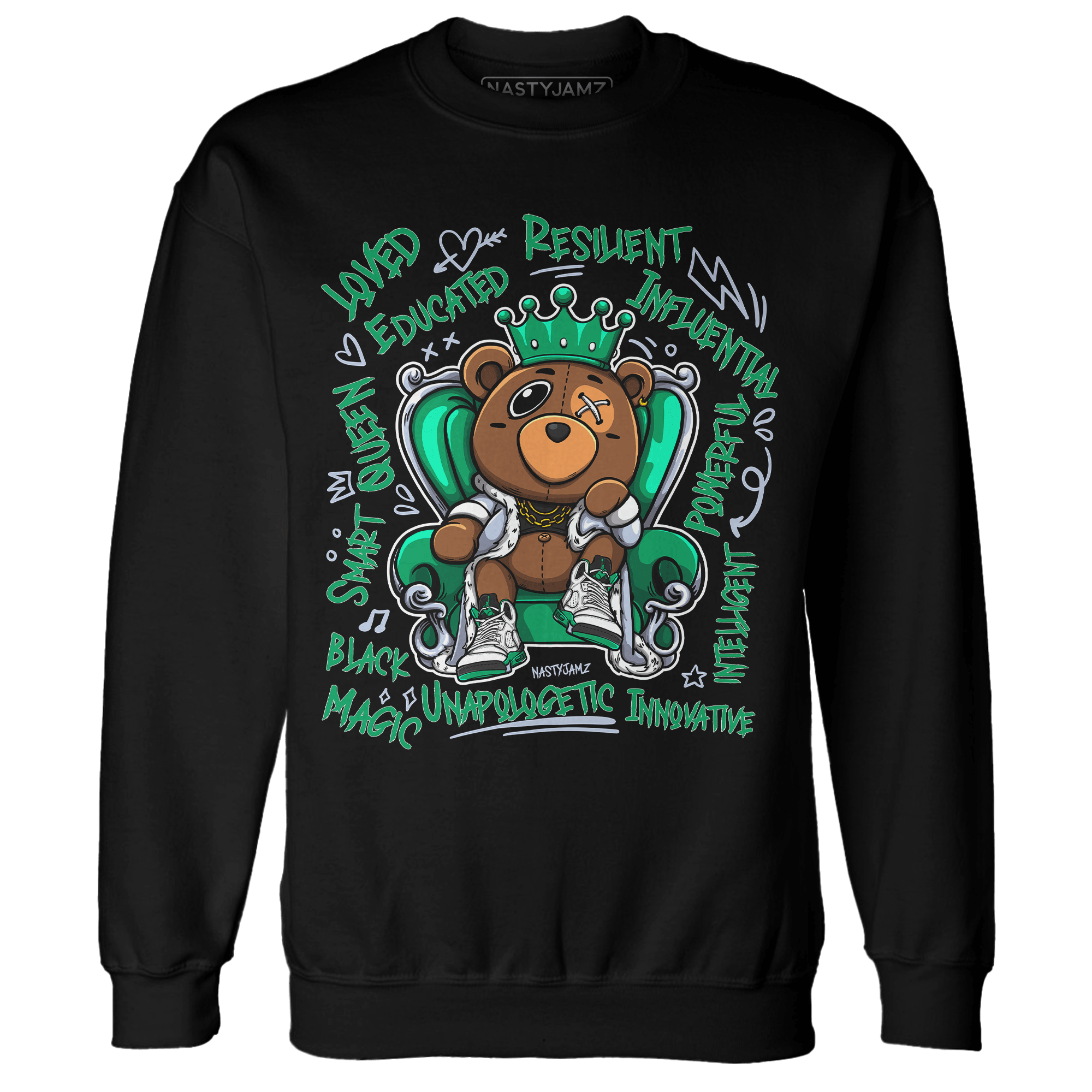 Lucky Green 5s Sweatshirt Match BER Self Definition - NastyJamz