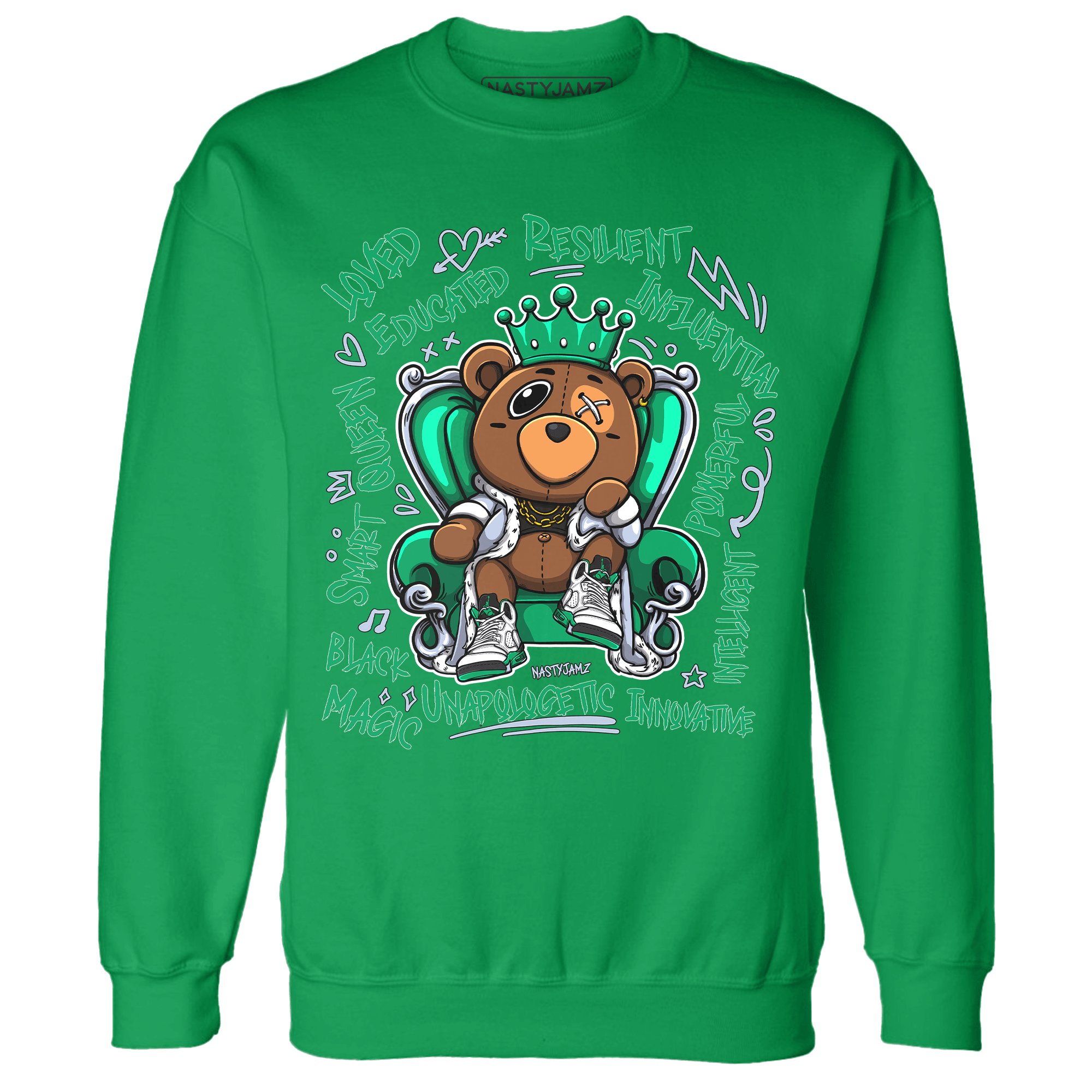 Lucky Green 5s Sweatshirt Match BER Self Definition - NastyJamz