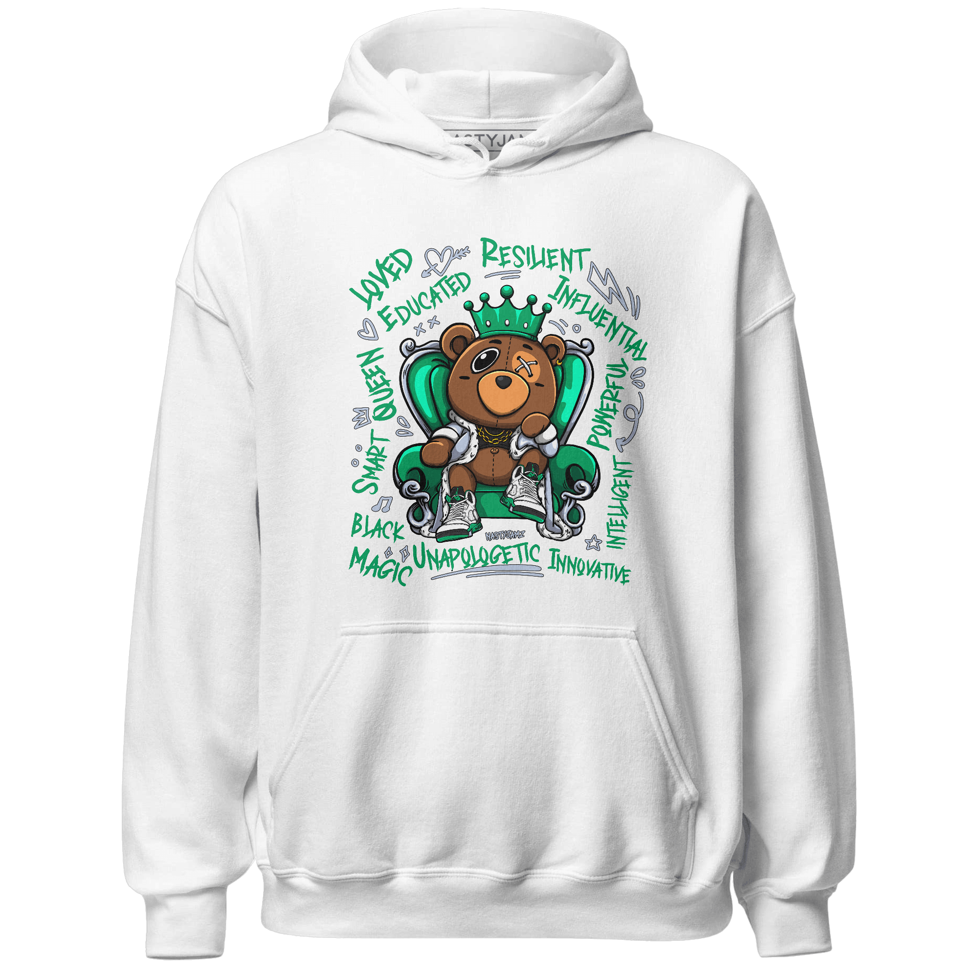 Lucky Green 5s Hoodie Match BER Self Definition - NastyJamz