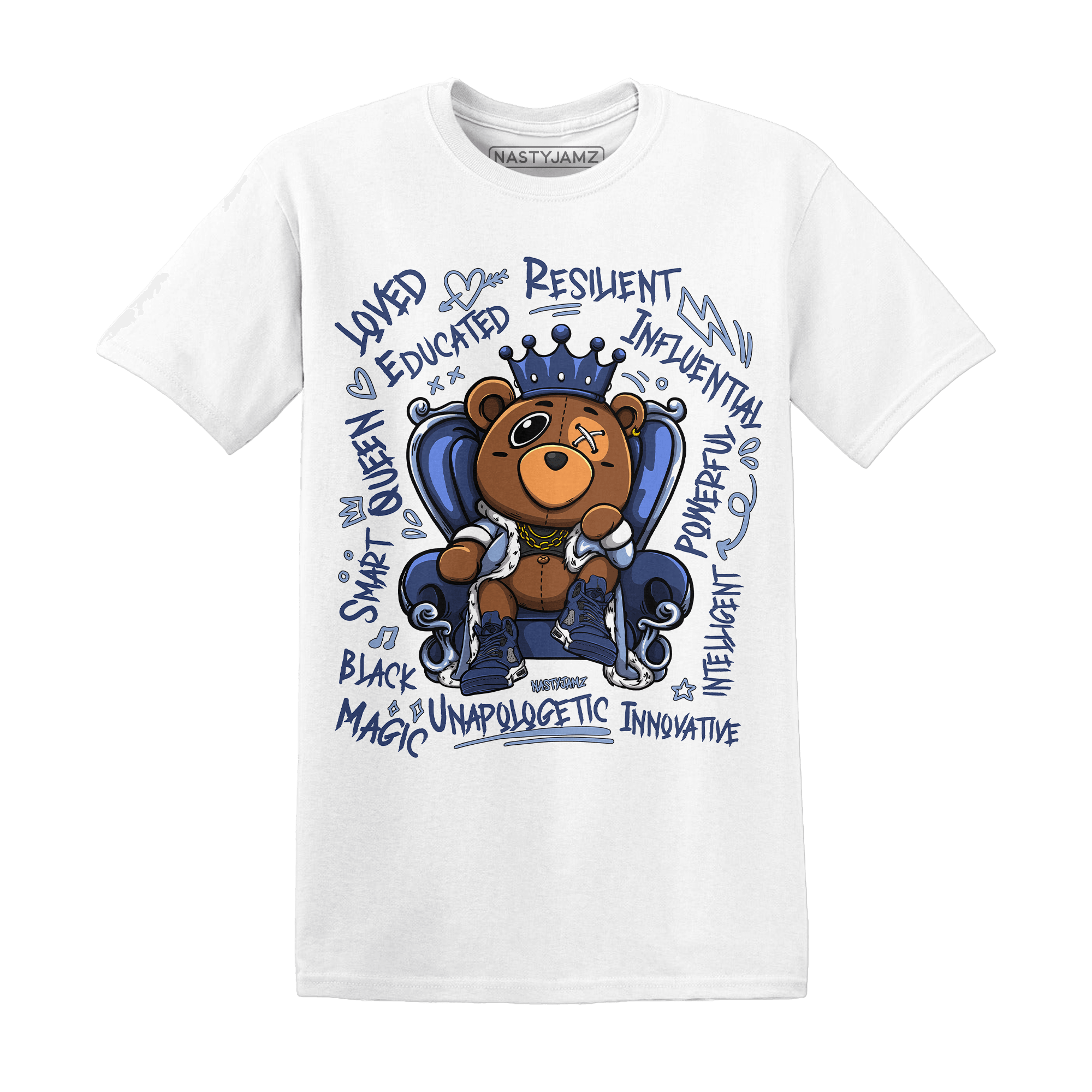 Jordan 5 Midnight Navy T Shirt Match BER Self Definition - NastyJamz