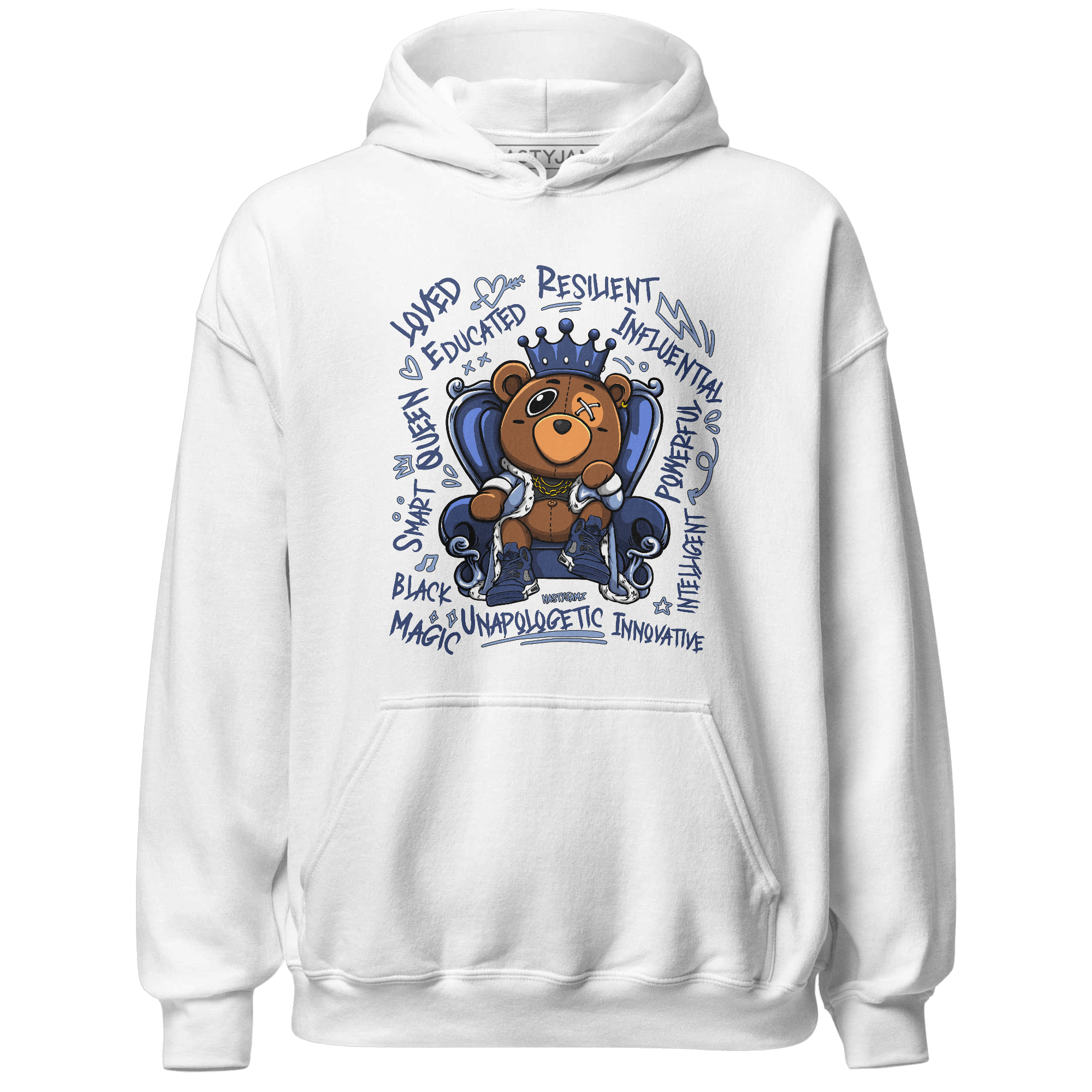 Midnight Navy 5s Hoodie Match BER Self Definition - NastyJamz