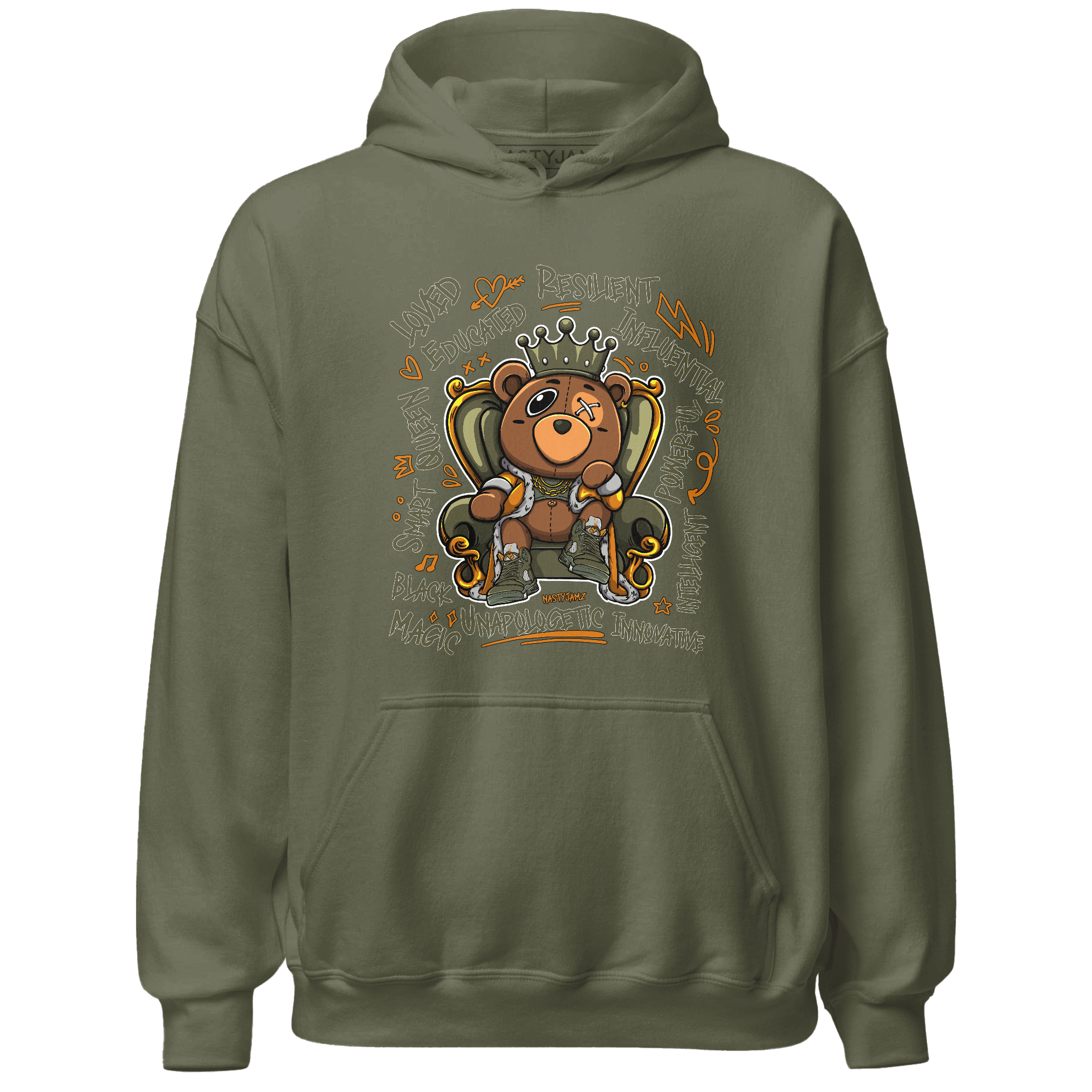 Olive 5s Hoodie Match BER Self Definition - NastyJamz