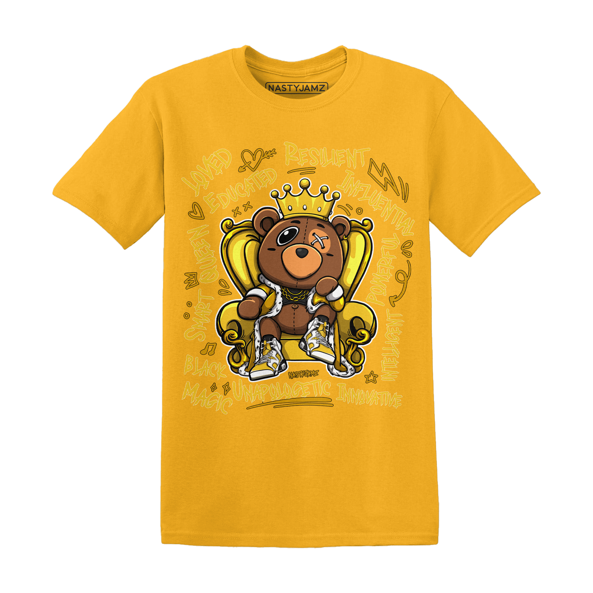 Jordan 6 Yellow Ochre T Shirt Match BER Self Definition - NastyJamz