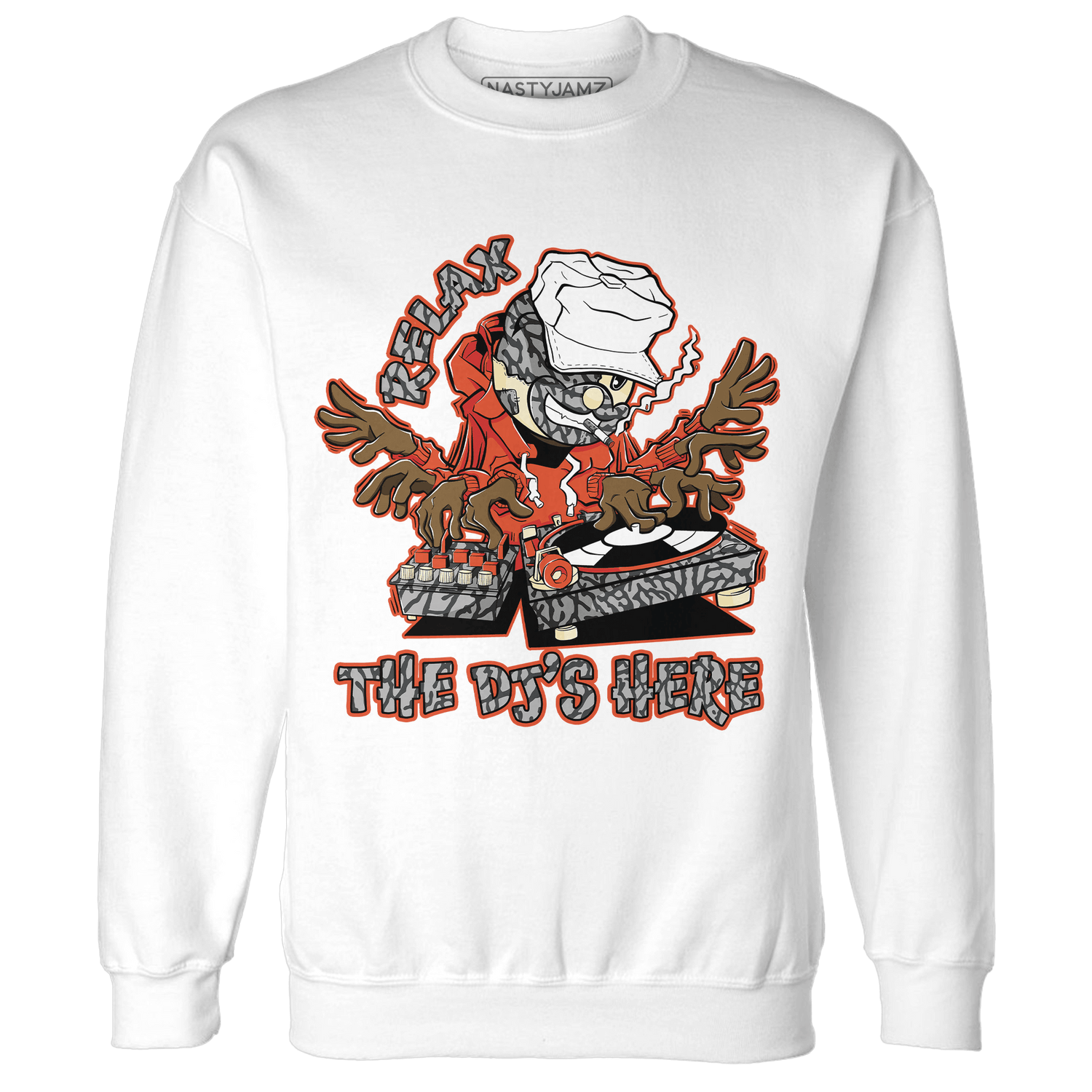 Georgia Peach 3s Sweatshirt Match BER The DJ Here - NastyJamz