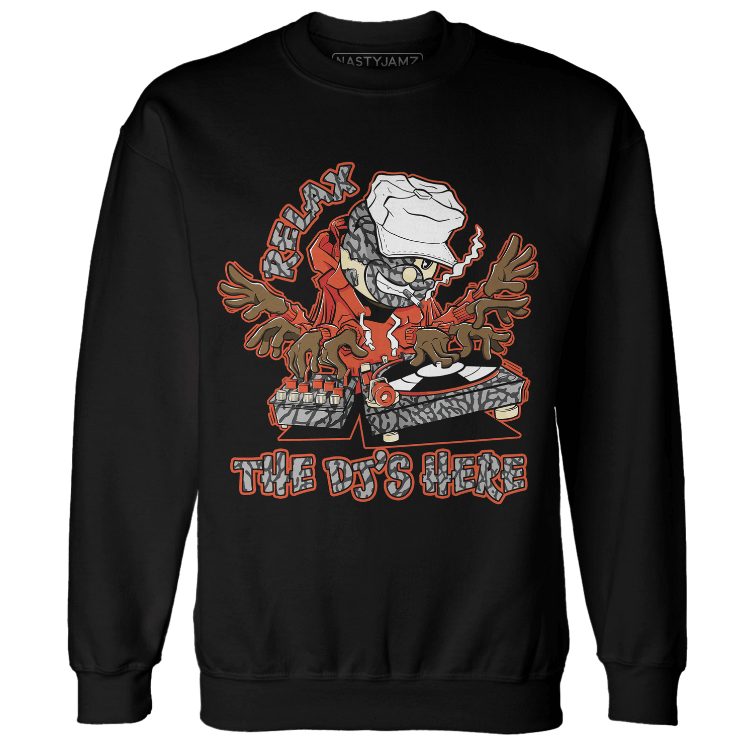 Georgia Peach 3s Sweatshirt Match BER The DJ Here - NastyJamz