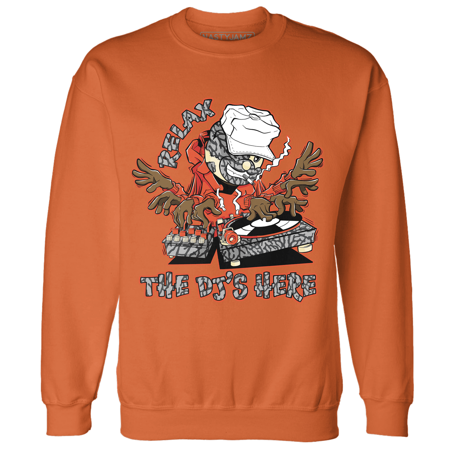 Georgia Peach 3s Sweatshirt Match BER The DJ Here - NastyJamz