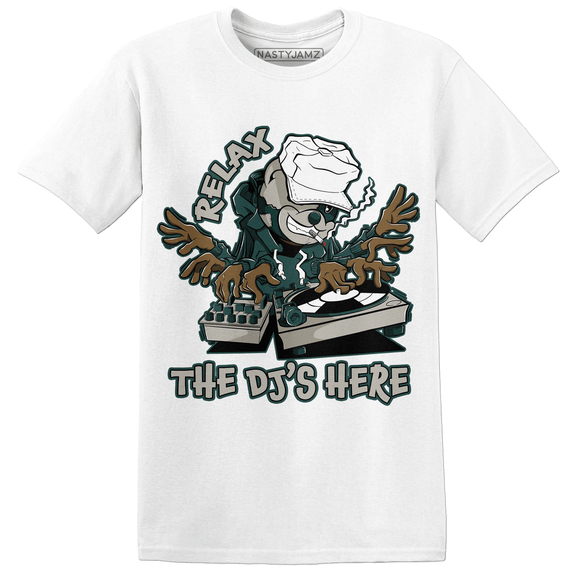 Oxidized Green 4s T Shirt Match BER The DJ Here - NastyJamz