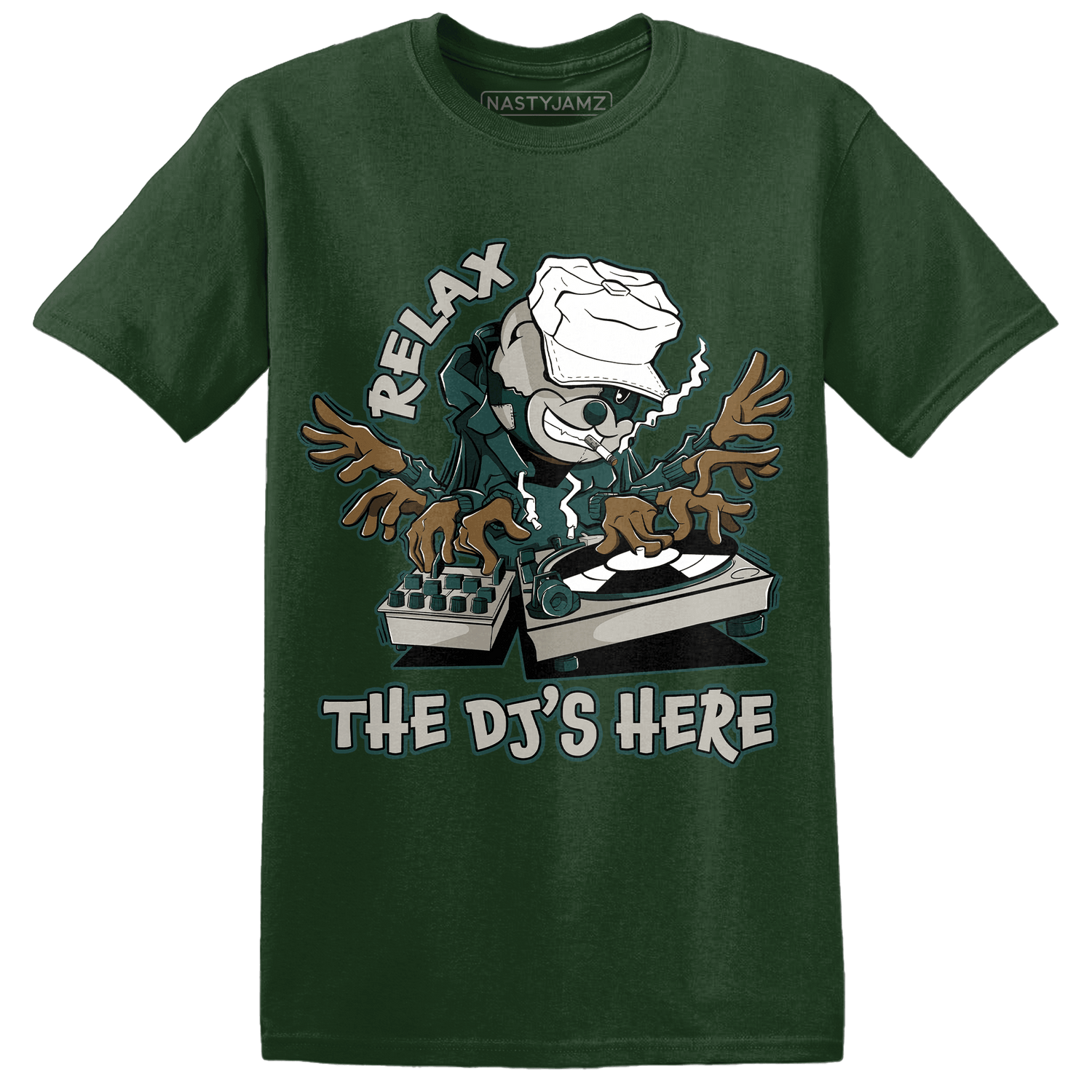 Oxidized Green 4s T Shirt Match BER The DJ Here - NastyJamz