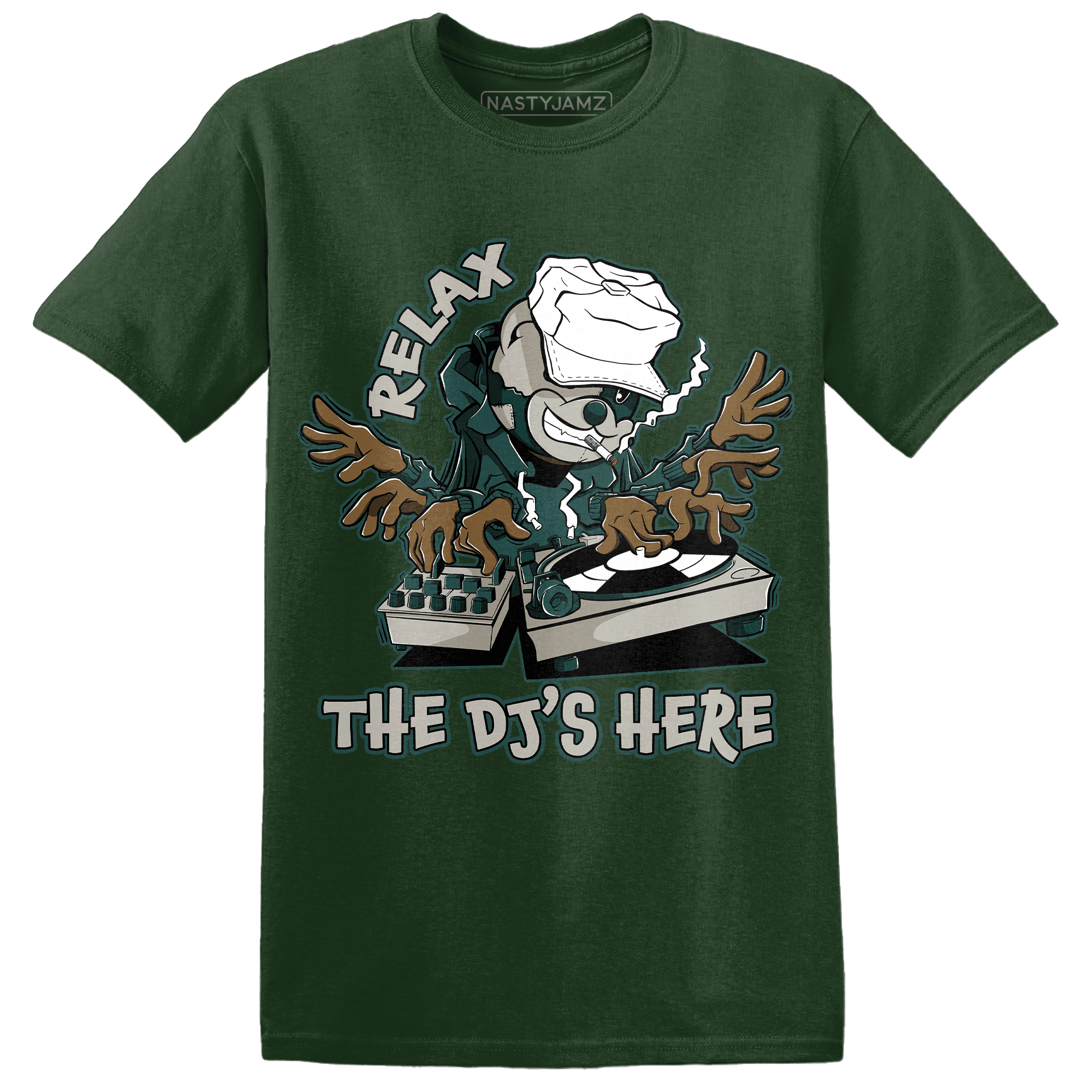 Oxidized Green 4s T Shirt Match BER The DJ Here - NastyJamz