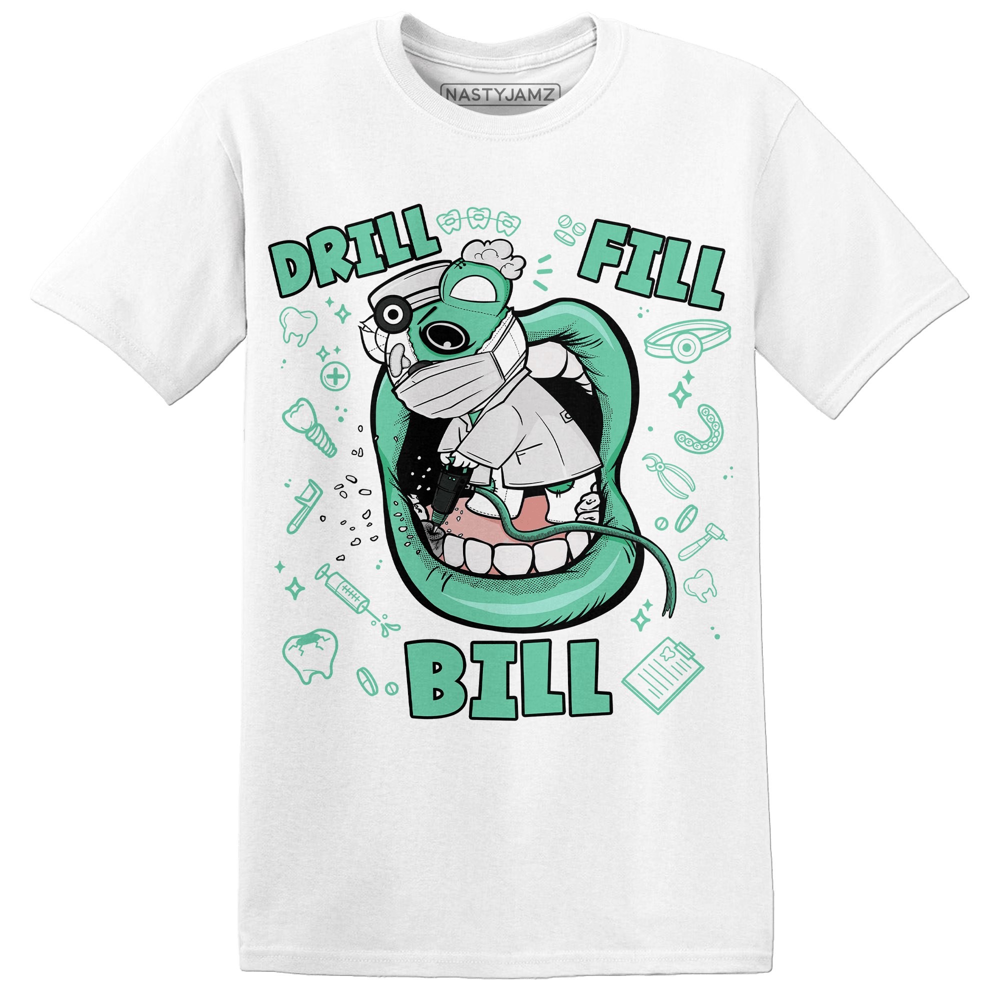High OG Green Glow 1s T Shirt Match BER The Dentist - NastyJamz