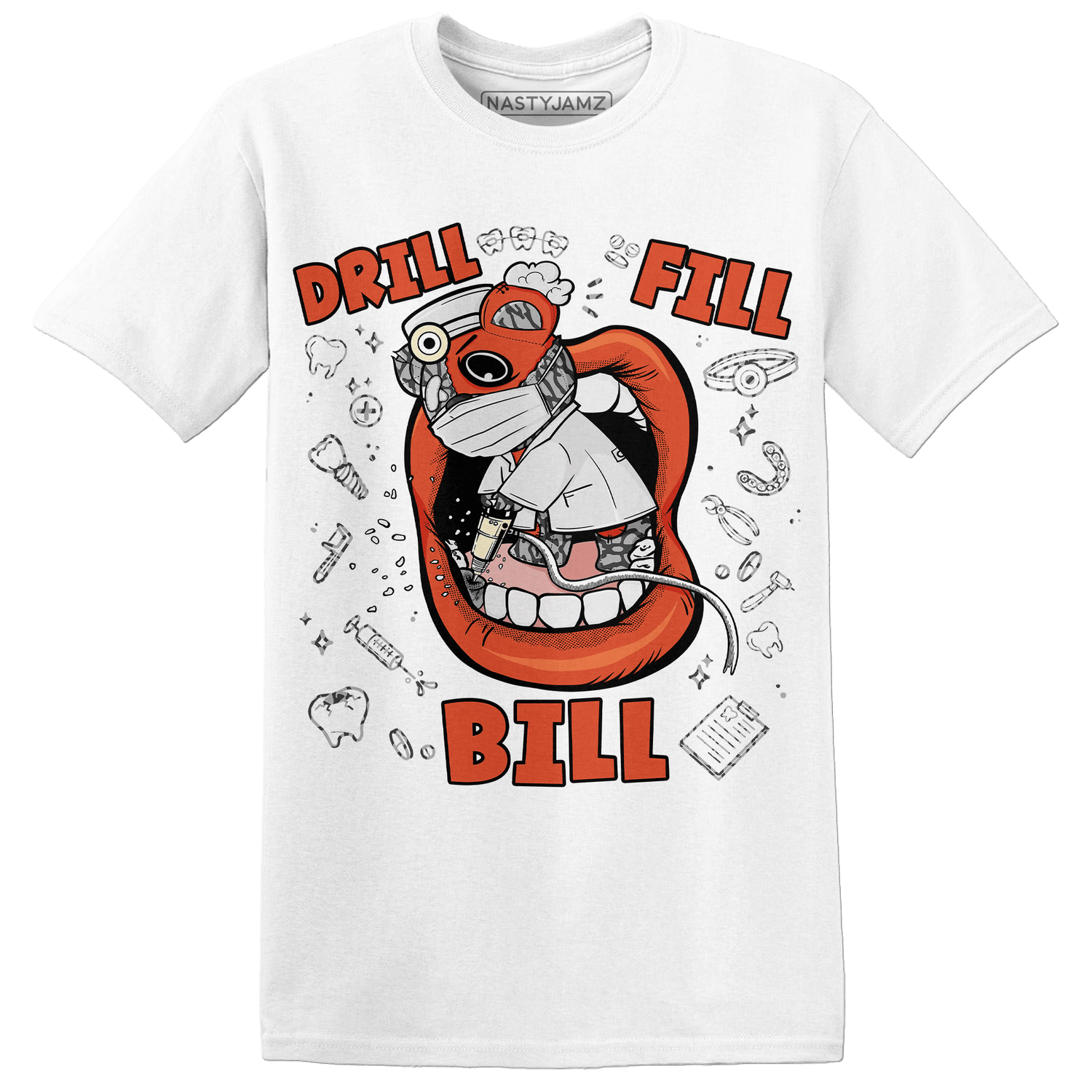 Georgia Peach 3s T Shirt Match BER The Dentist - NastyJamz